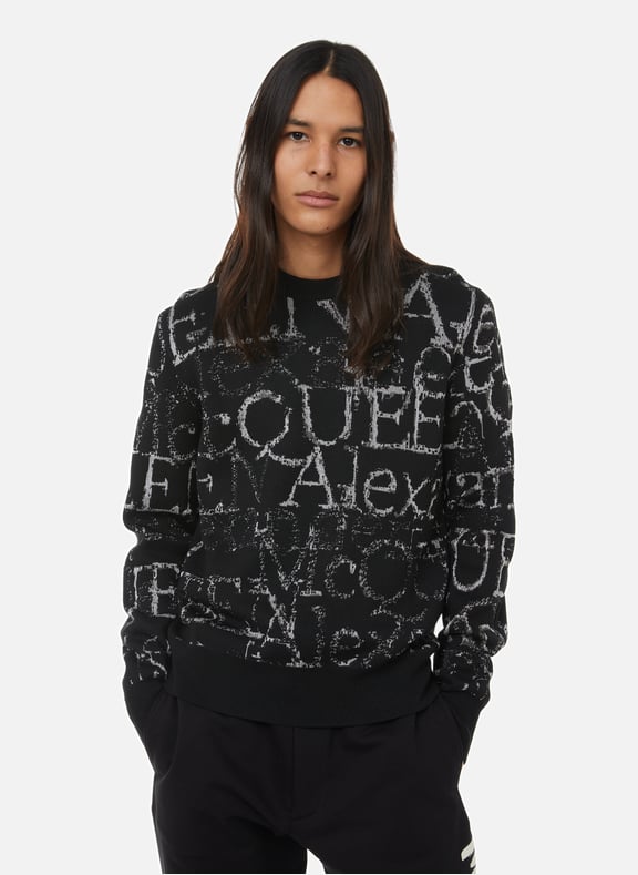 Alexander mcqueen black jumper clearance