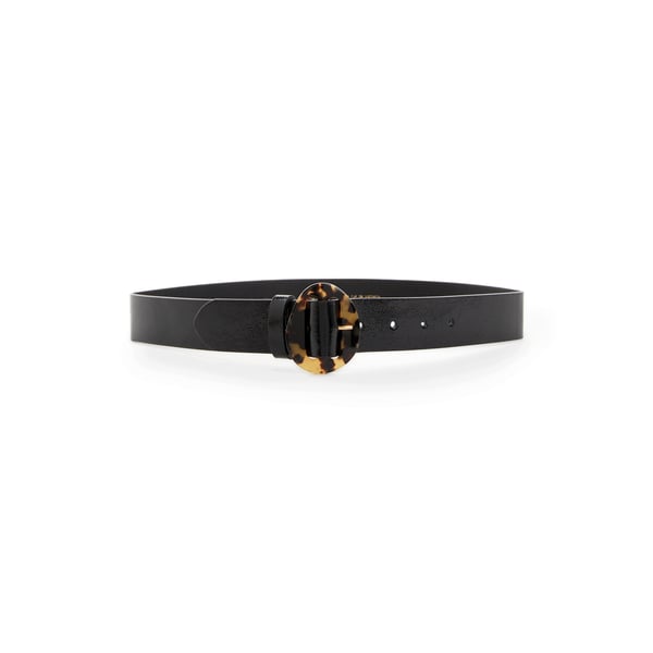 Ceinture large en cuir