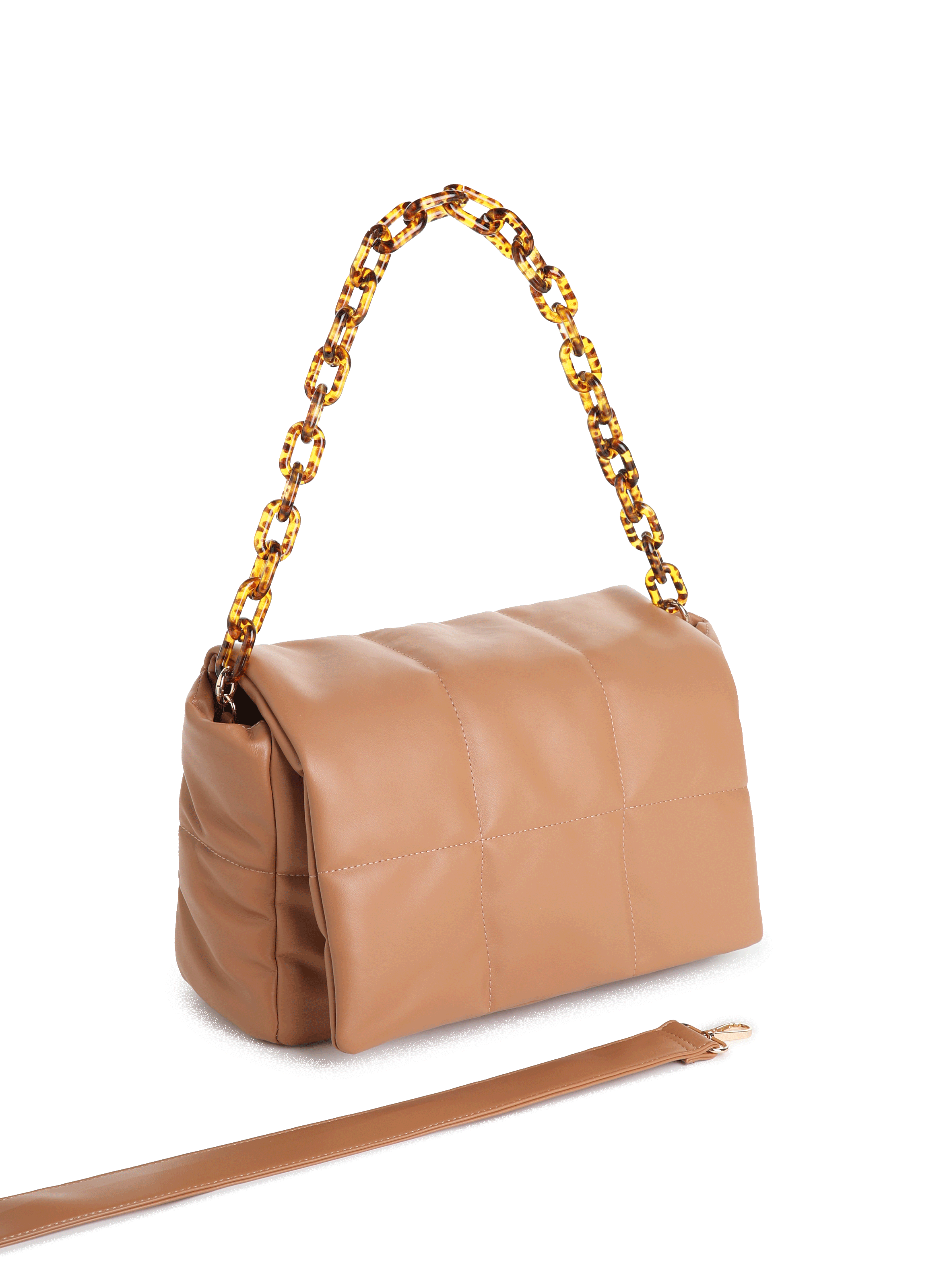 Quilted bag  AU PRINTEMPS PARIS Khaki