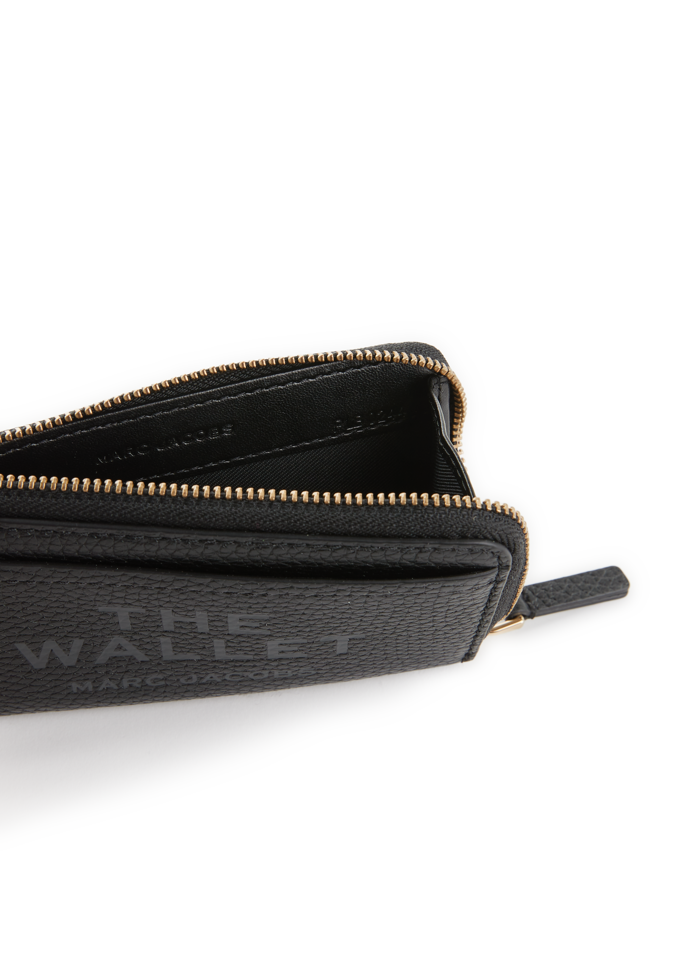 Porte-monnaie The Leather Top Zip MARC JACOBS Noir