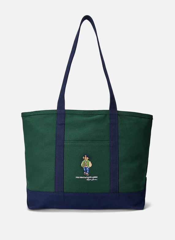 Polo Bear Canvas Tote Bag Polo Ralph Lauren Men Printemps