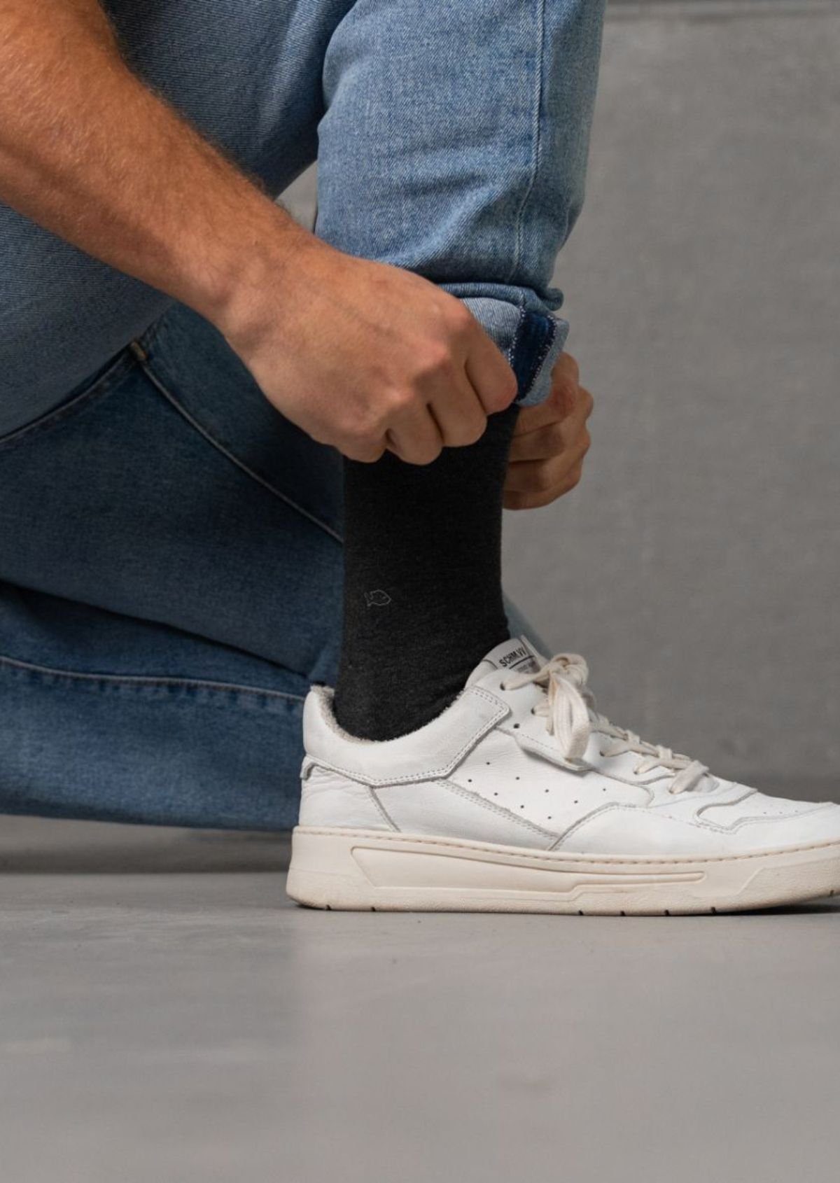 Chaussettes en bambou Gris