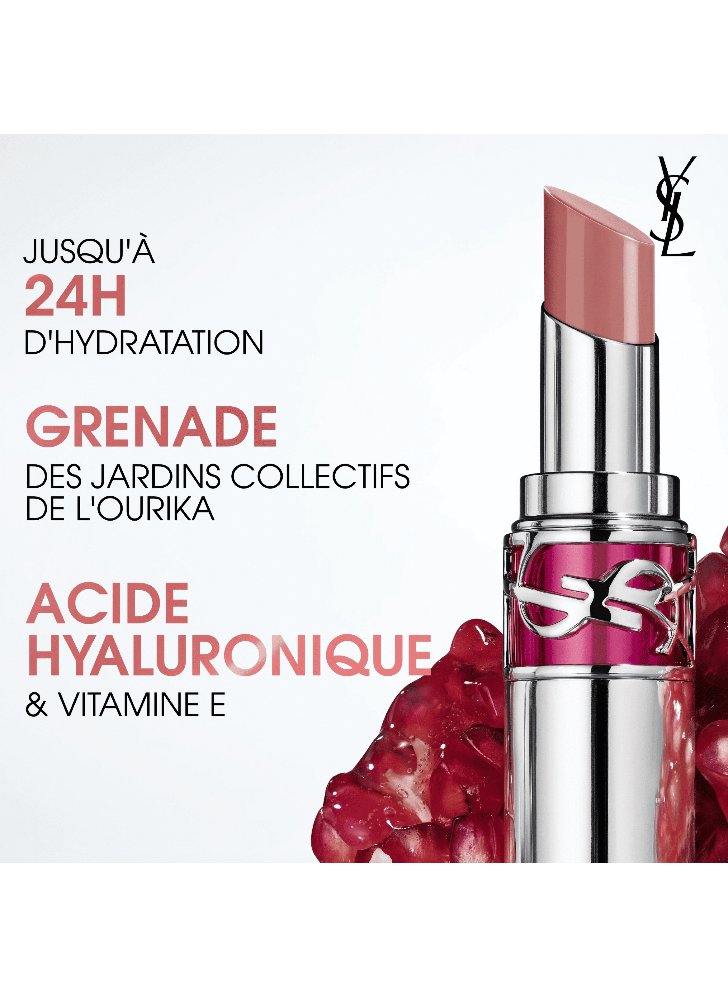 YSL Loveshine Gloss Stick 15 showcasing nude