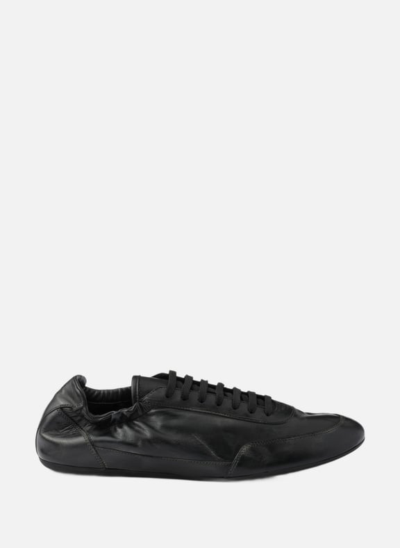Sneakers collapse en cuir Noir by PRADA PRADA Sneakers collapse en cuir Noir