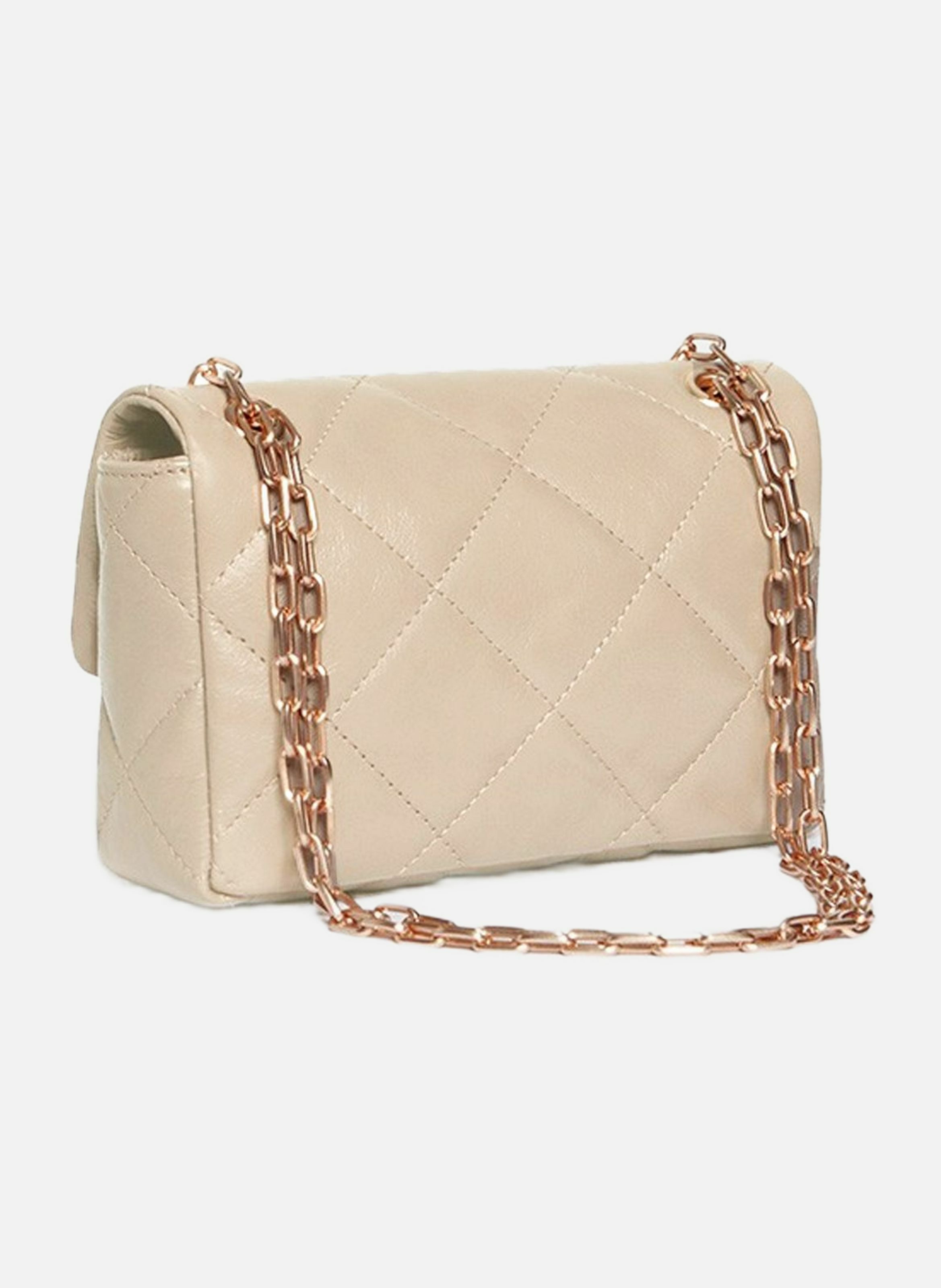 Moyen sac moon en cuir VANESSA BRUNO Beige