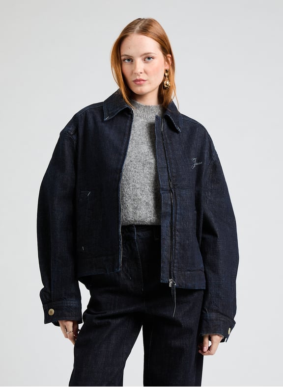 The Nîmes Canvas Jacket Blue by JACQUEMUS JACQUEMUS The Nîmes Canvas Jacket Blue