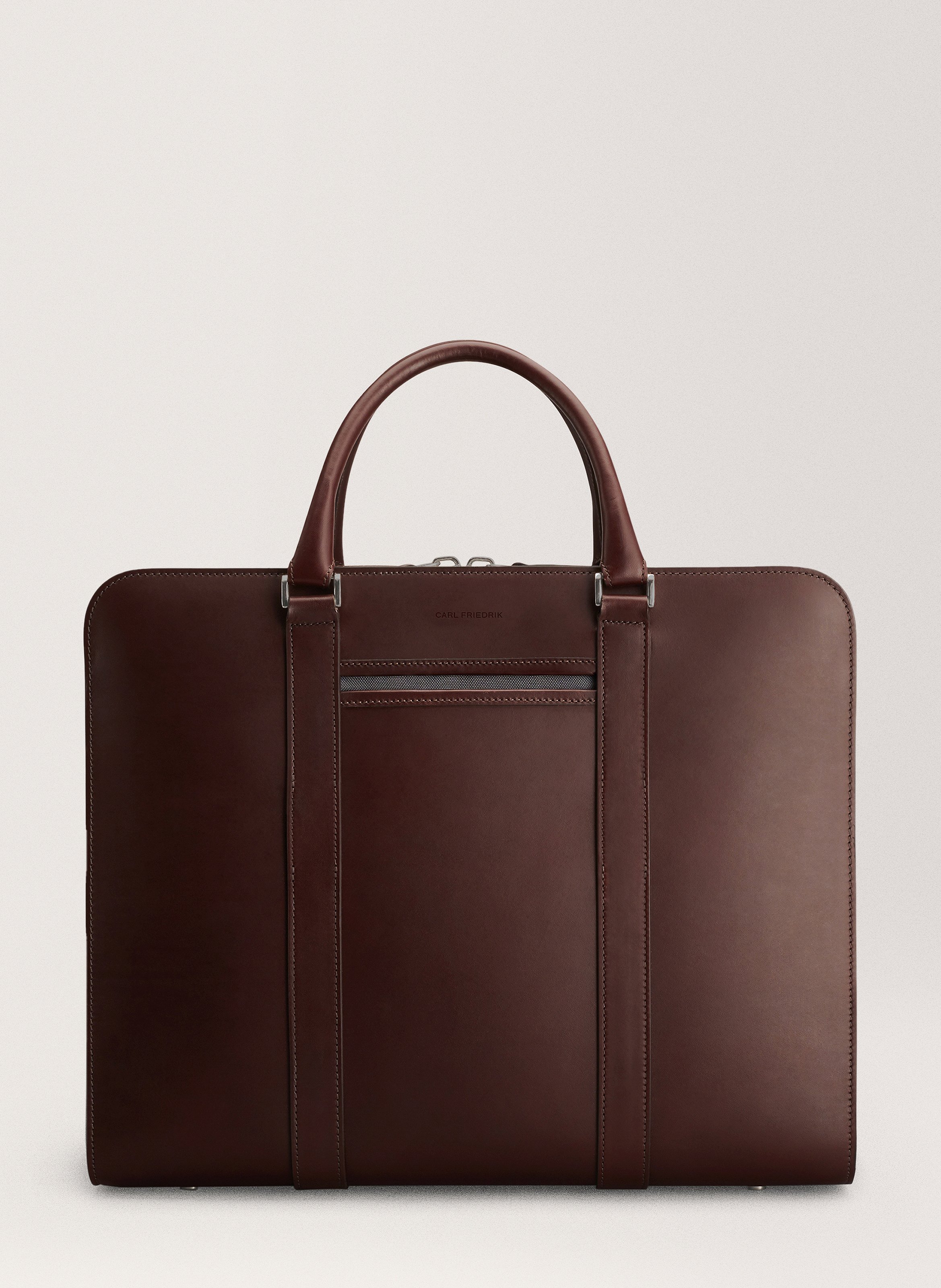 CARL FRIEDRIK Sac de voyage 'palissy overnight' en cuir vachetta Marron