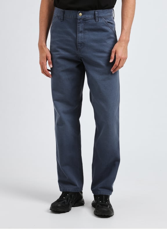 Pantalon Single Knee Bleu by CARHARTT WIP CARHARTT WIP Pantalon Single Knee Bleu