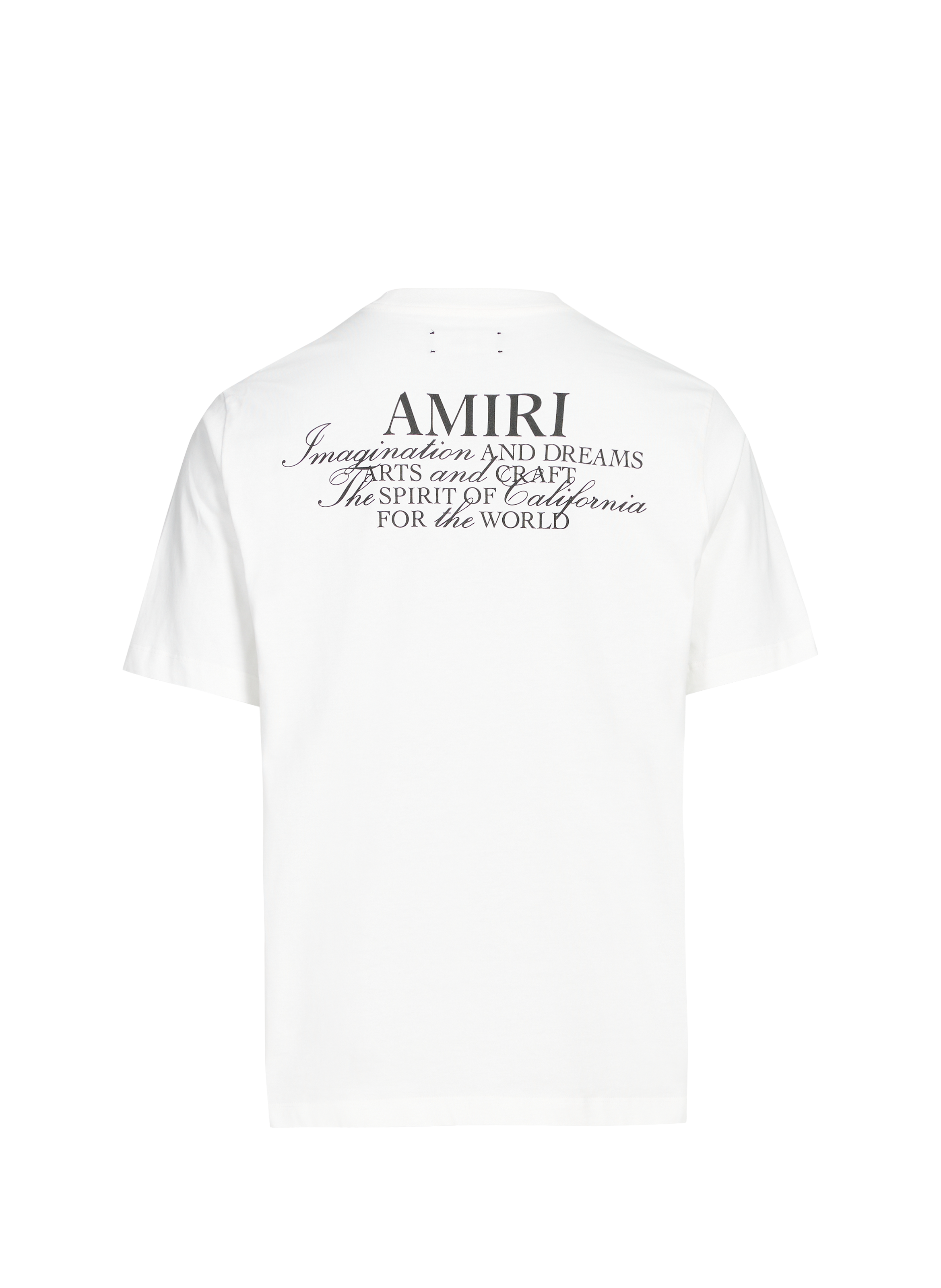 T-shirt en coton à motif AMIRI Blanc