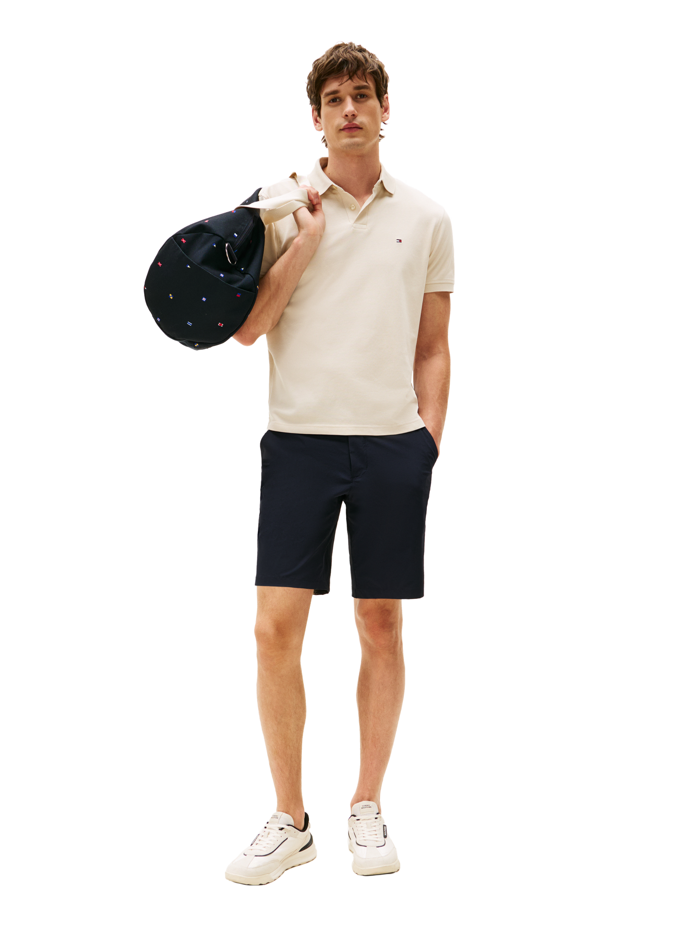 Iconic 1985 organic cotton polo shirt TOMMY HILFIGER Beige