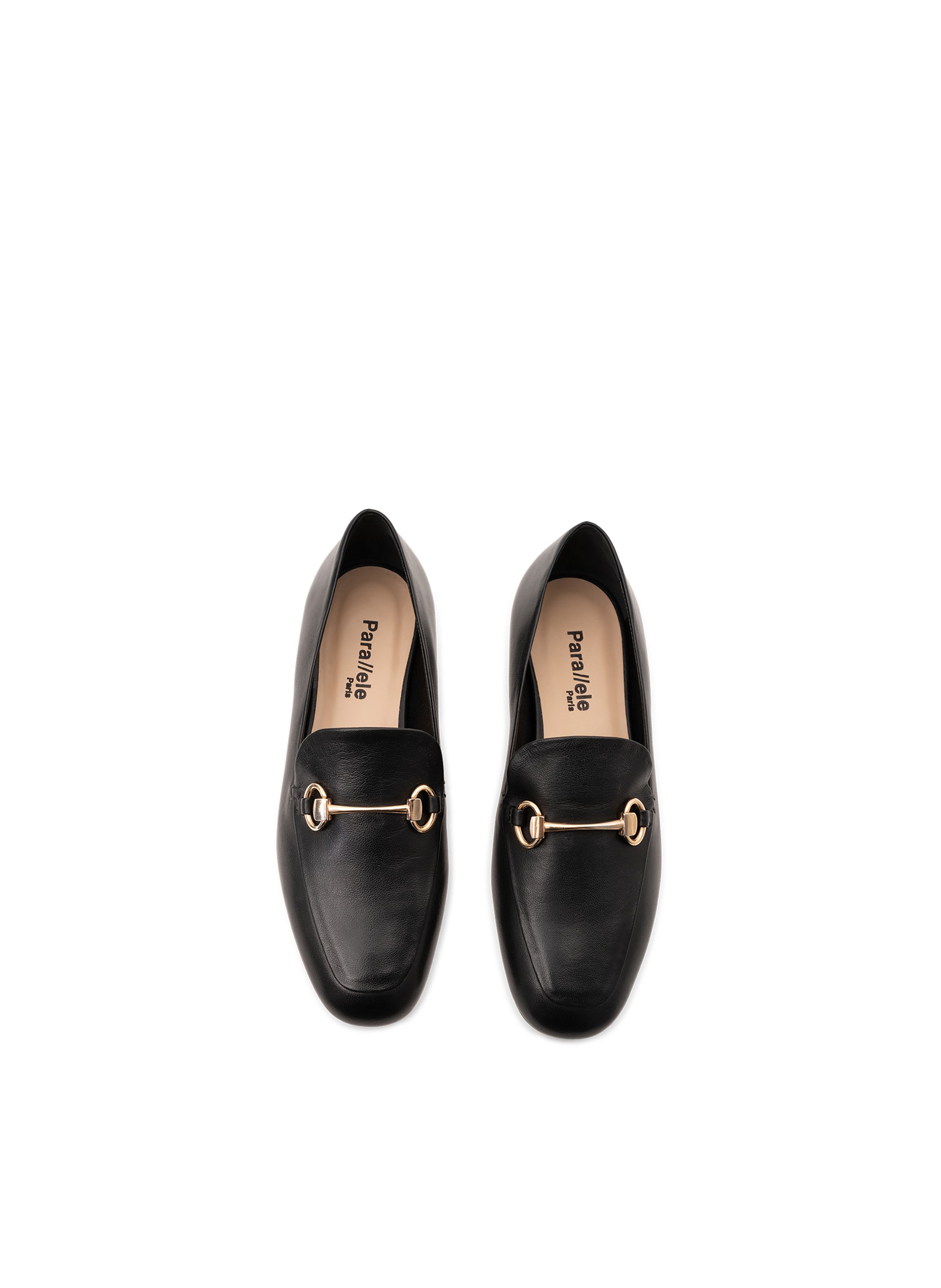 Mocassins julio en nappa PARALLELE Noir