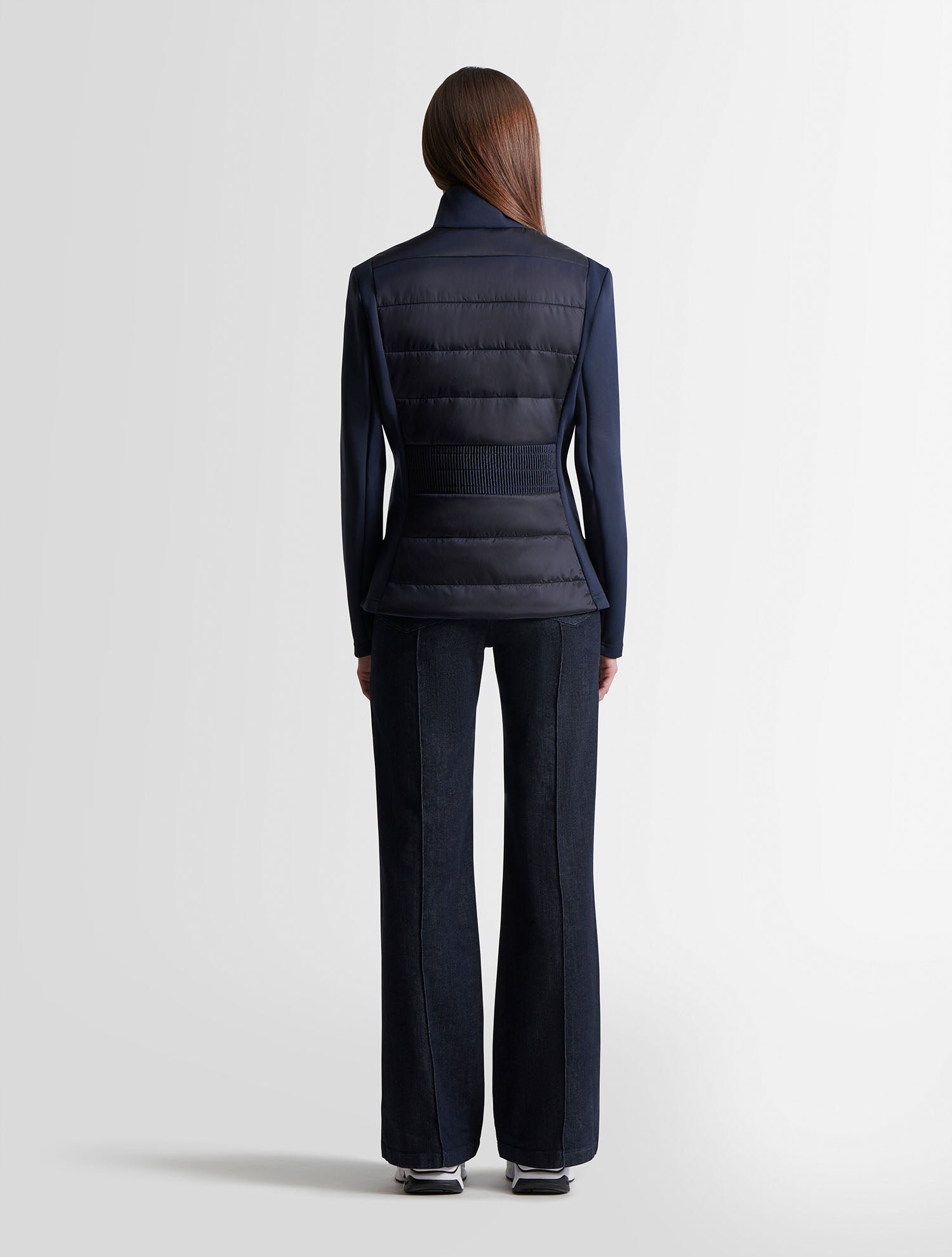 Veste linn col montant coupe regular FUSALP Bleu