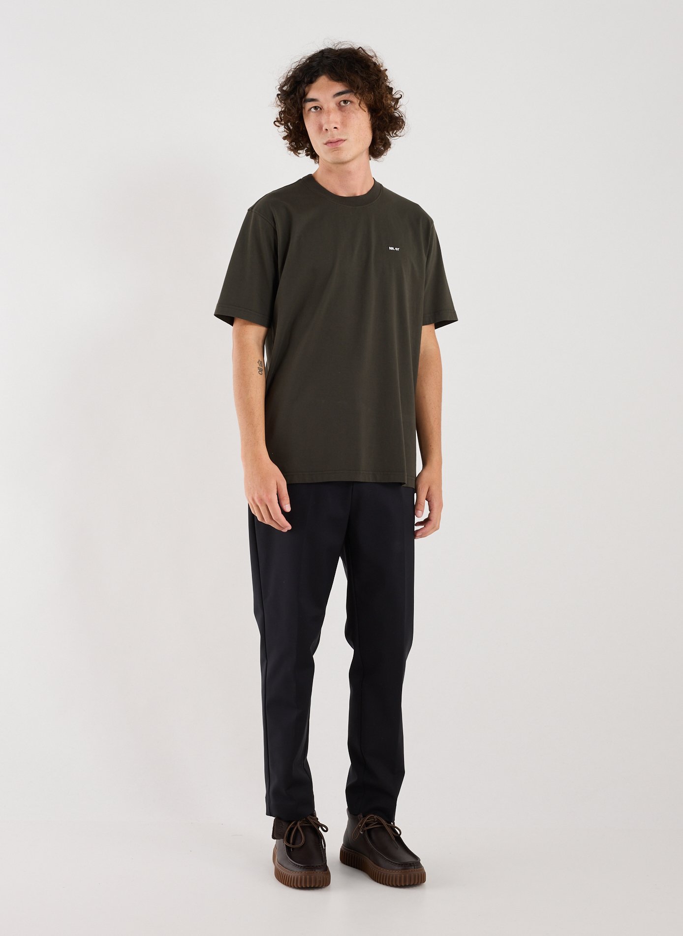 Classic Cotton T-Shirt NN.07 Khaki