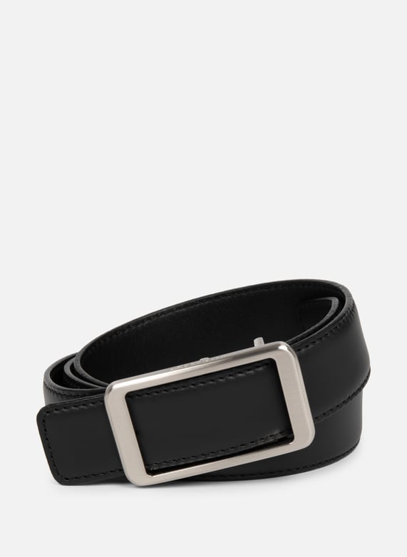 Belt - Ceinture Cuir Lisse Femme | Black by LANCASTER Belt - Ceinture Cuir Lisse Femme Black