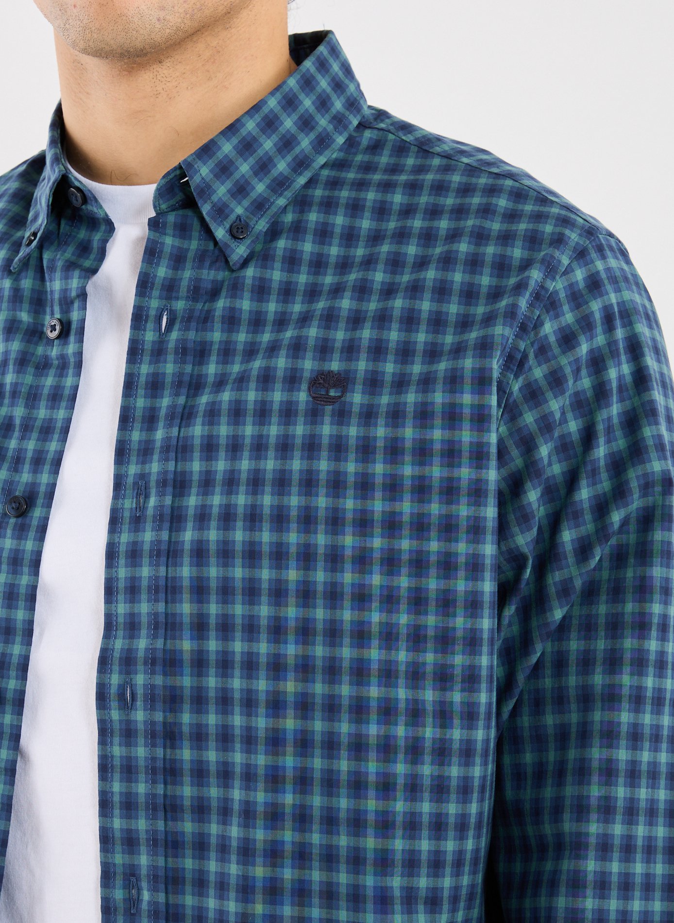Check cotton Shirt TIMBERLAND Blue