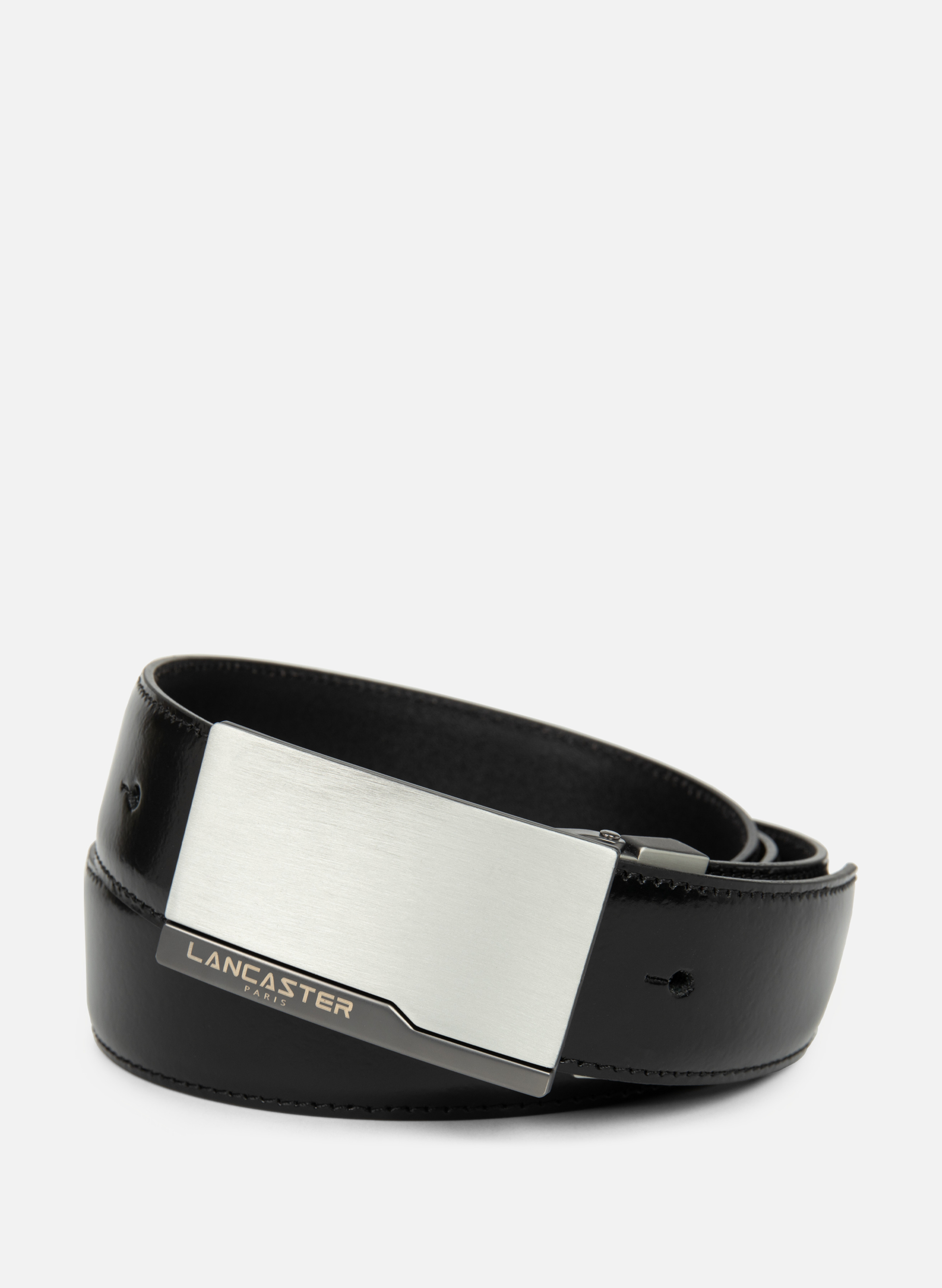 Belt - Ceinture Cuir Lisse Homme LANCASTER Black