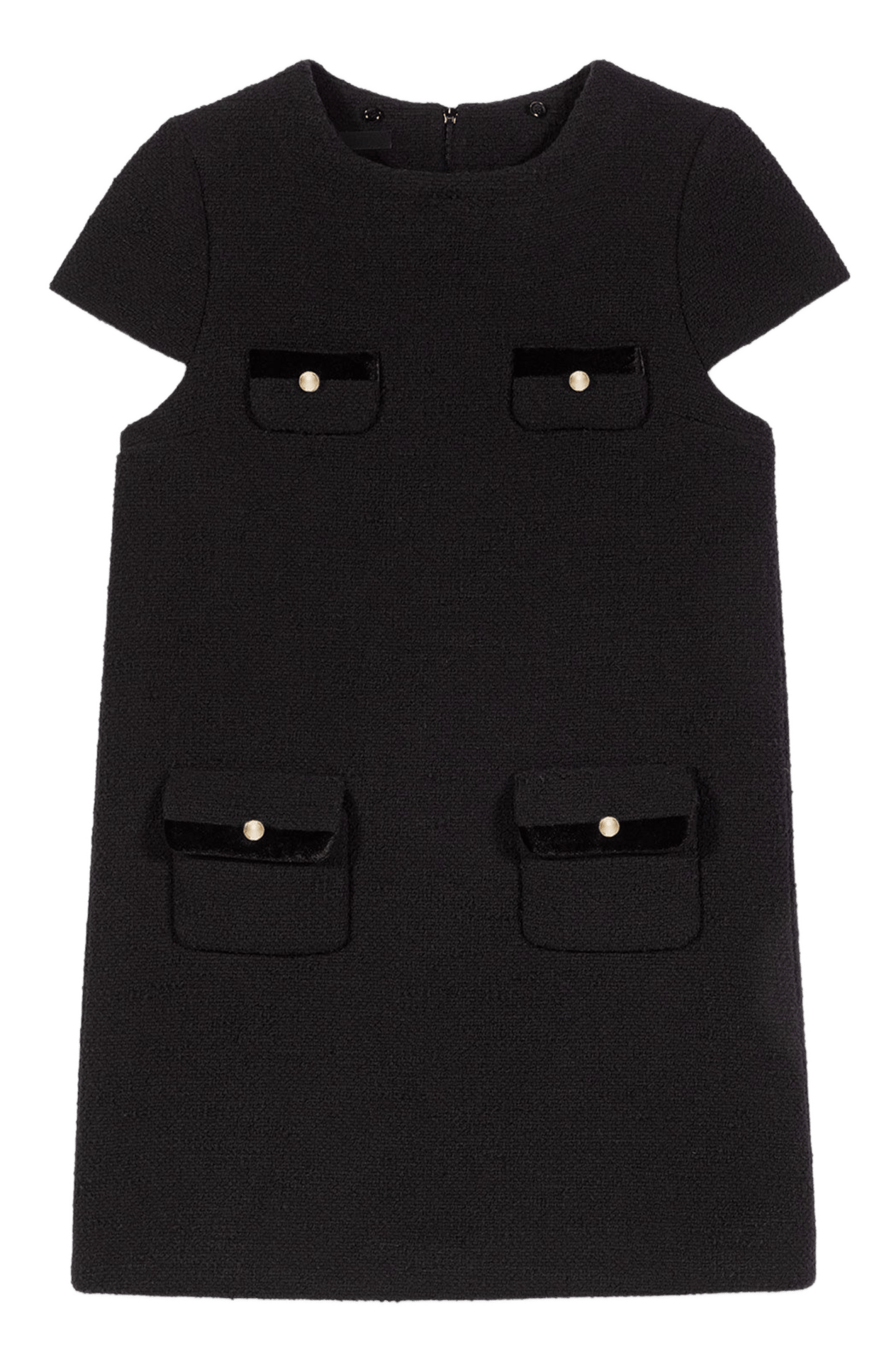 Robe courte col rond MAJE Noir