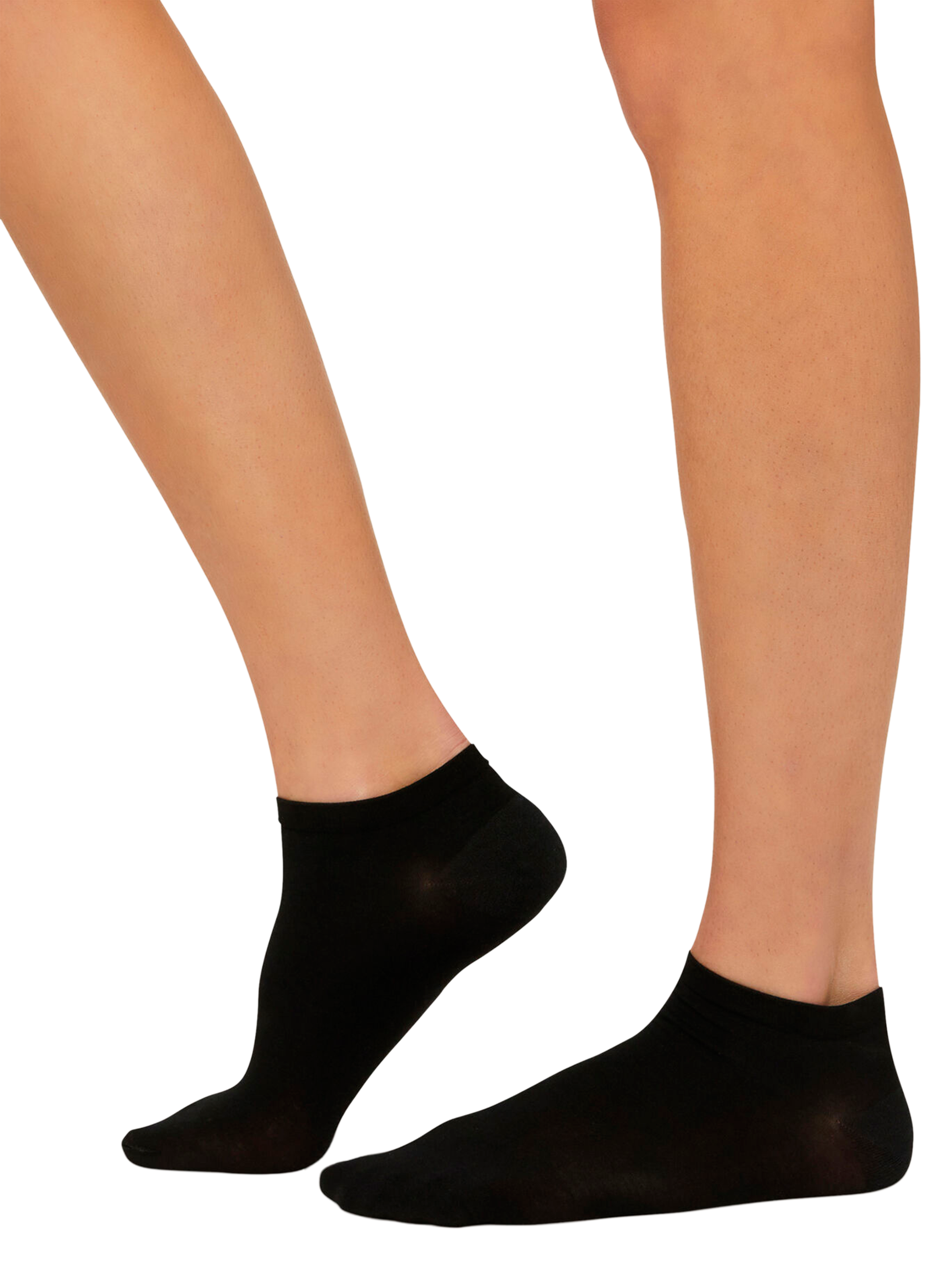 Socquettes en coton mélangé WOLFORD Noir