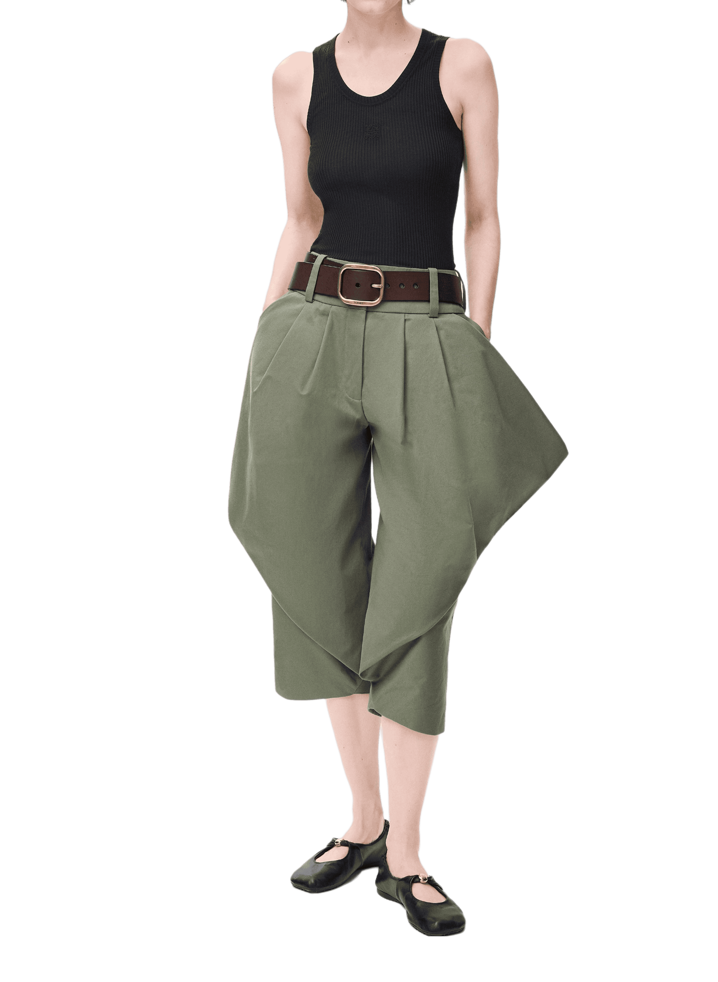 Anagram Silk Blend Tank Top LOEWE Black