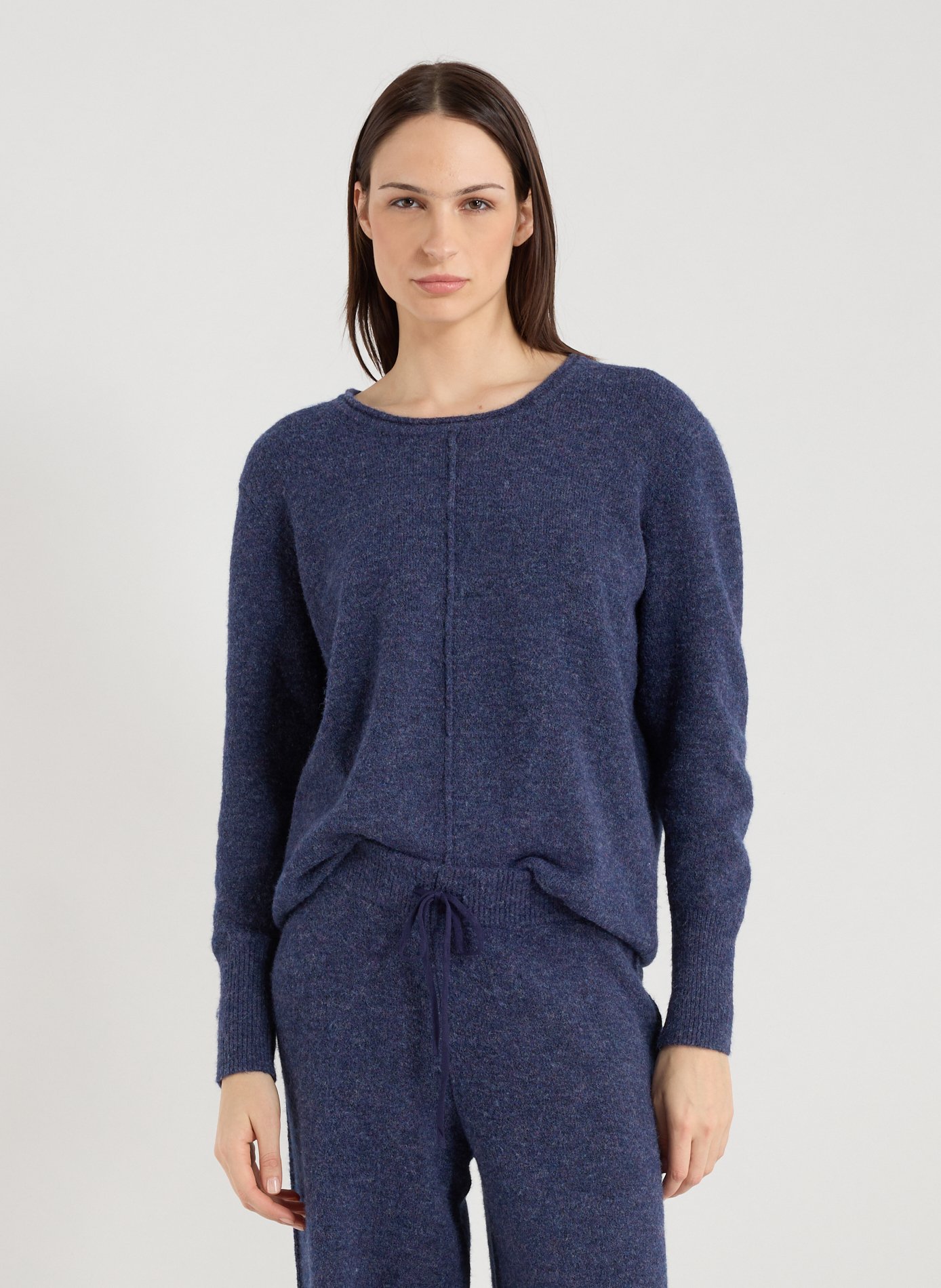 TRIUMPH Oversized knit top in mottled fabric Blue
