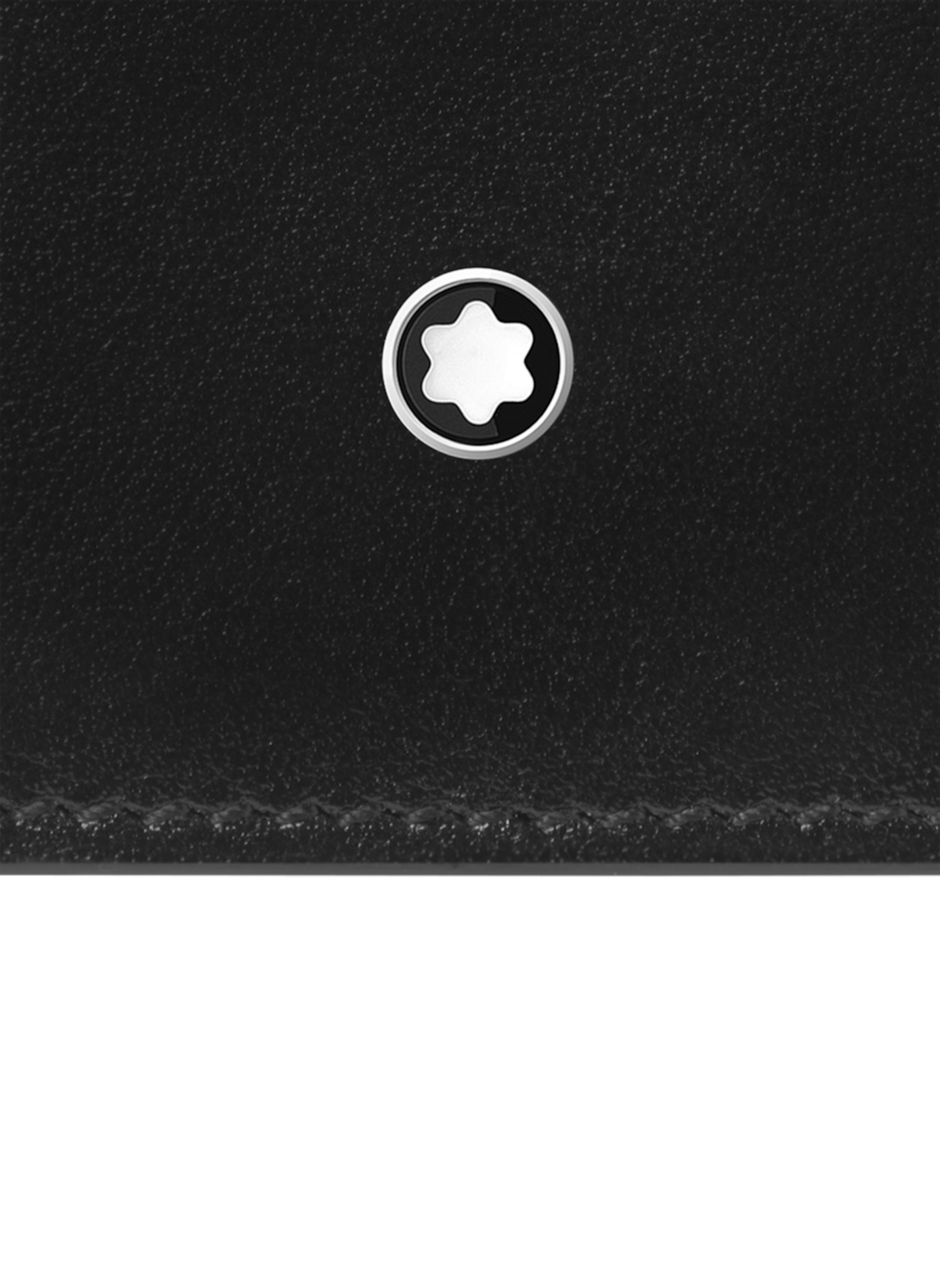 Smooth leather card holder MONTBLANC Black