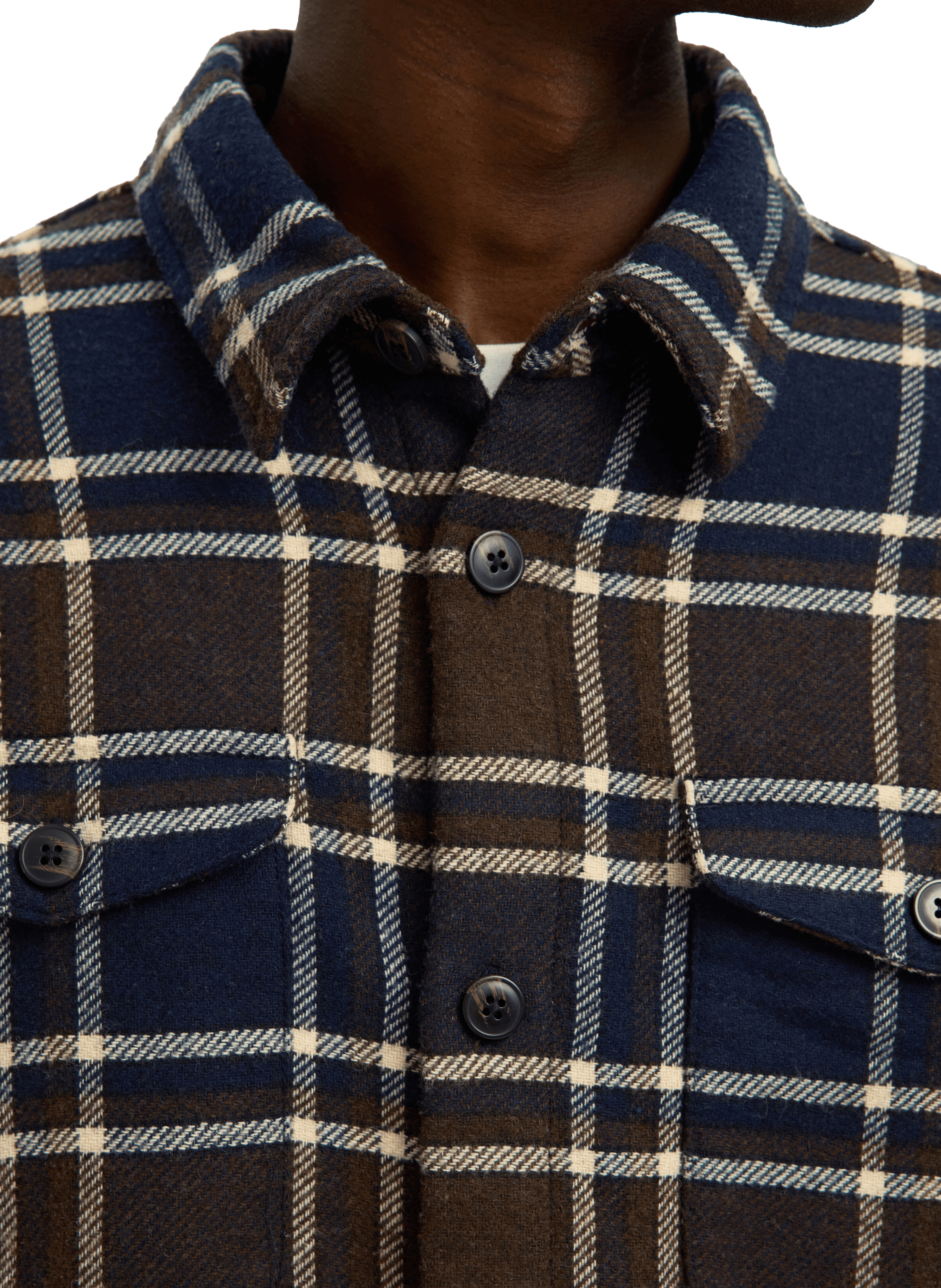 Checked shirt SELECTED Brown