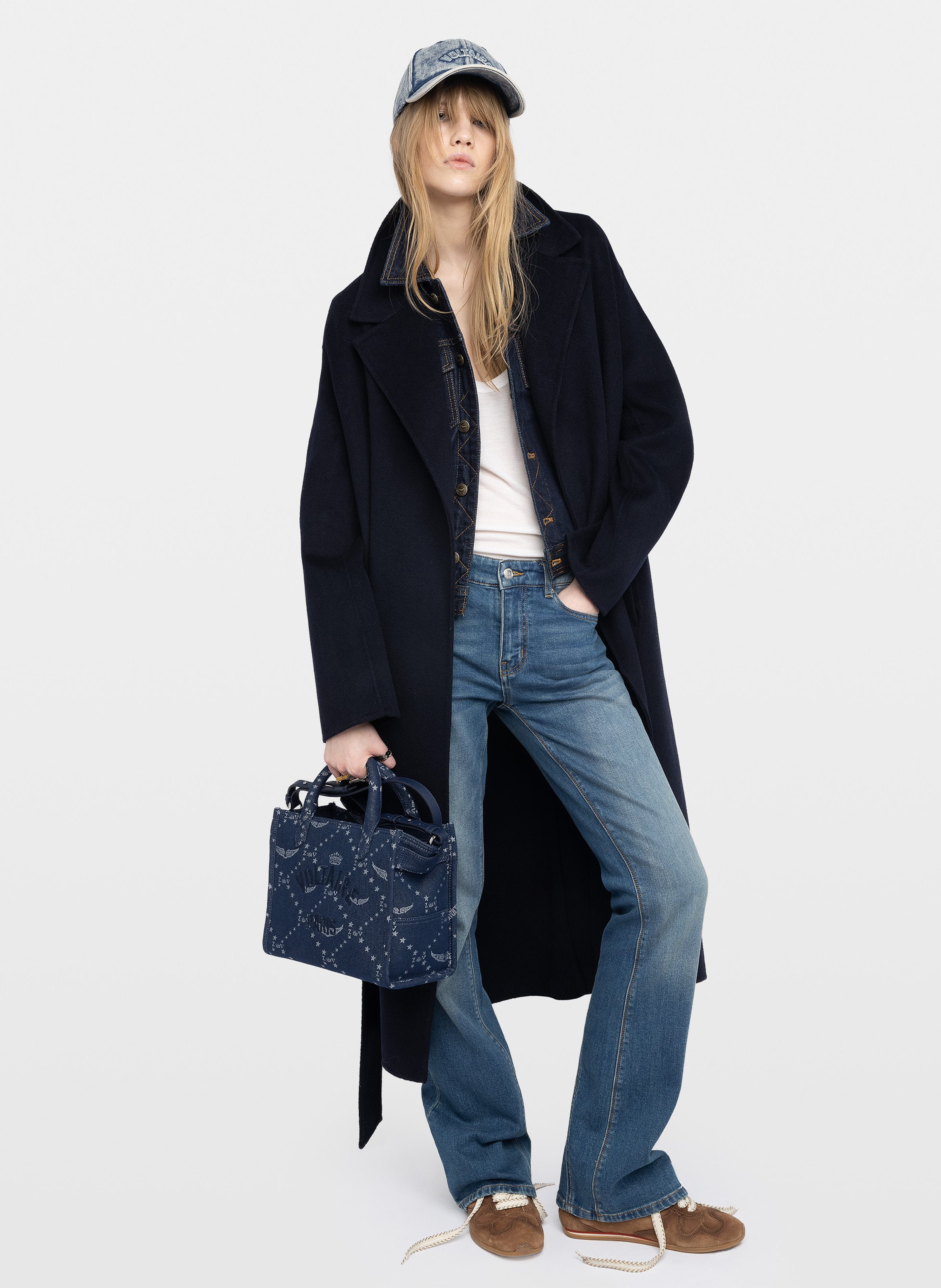 Sac à main en coton angel ZADIG&VOLTAIRE Bleu