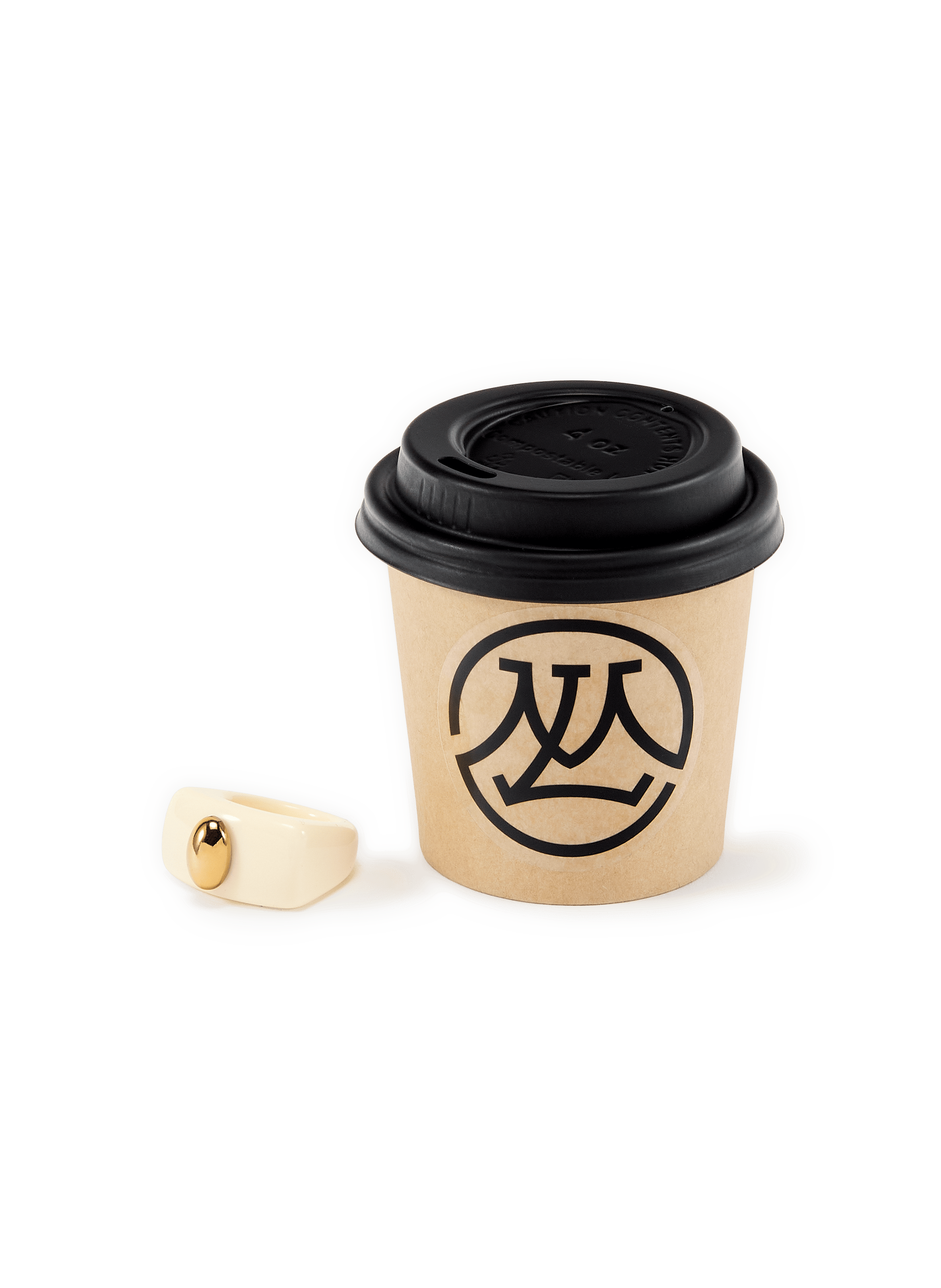 Ivory Poacher ring LA MANSO White