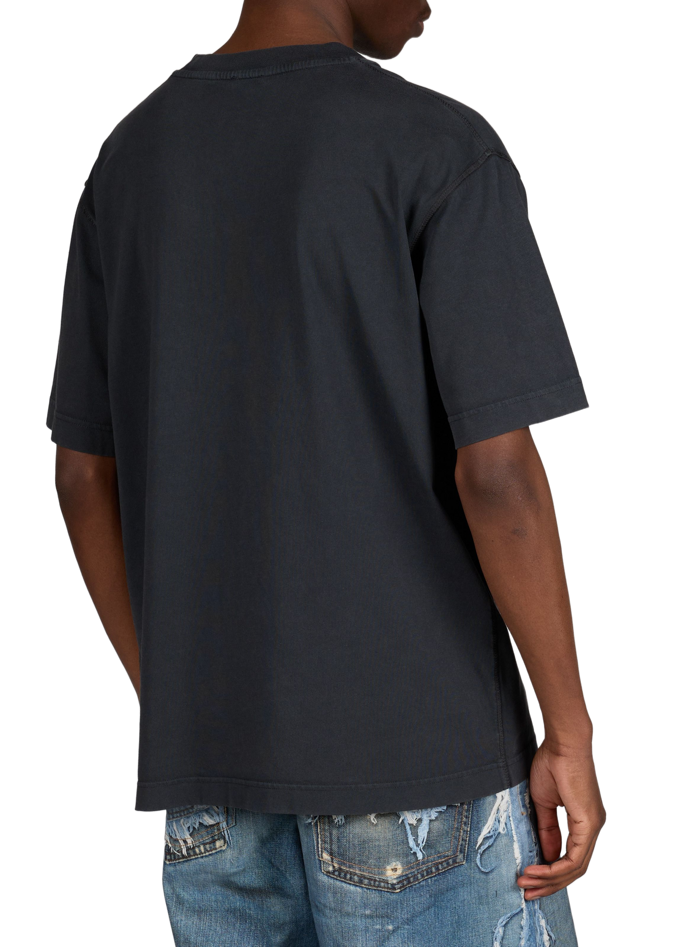 T-shirt droit en coton  CLOSED Noir