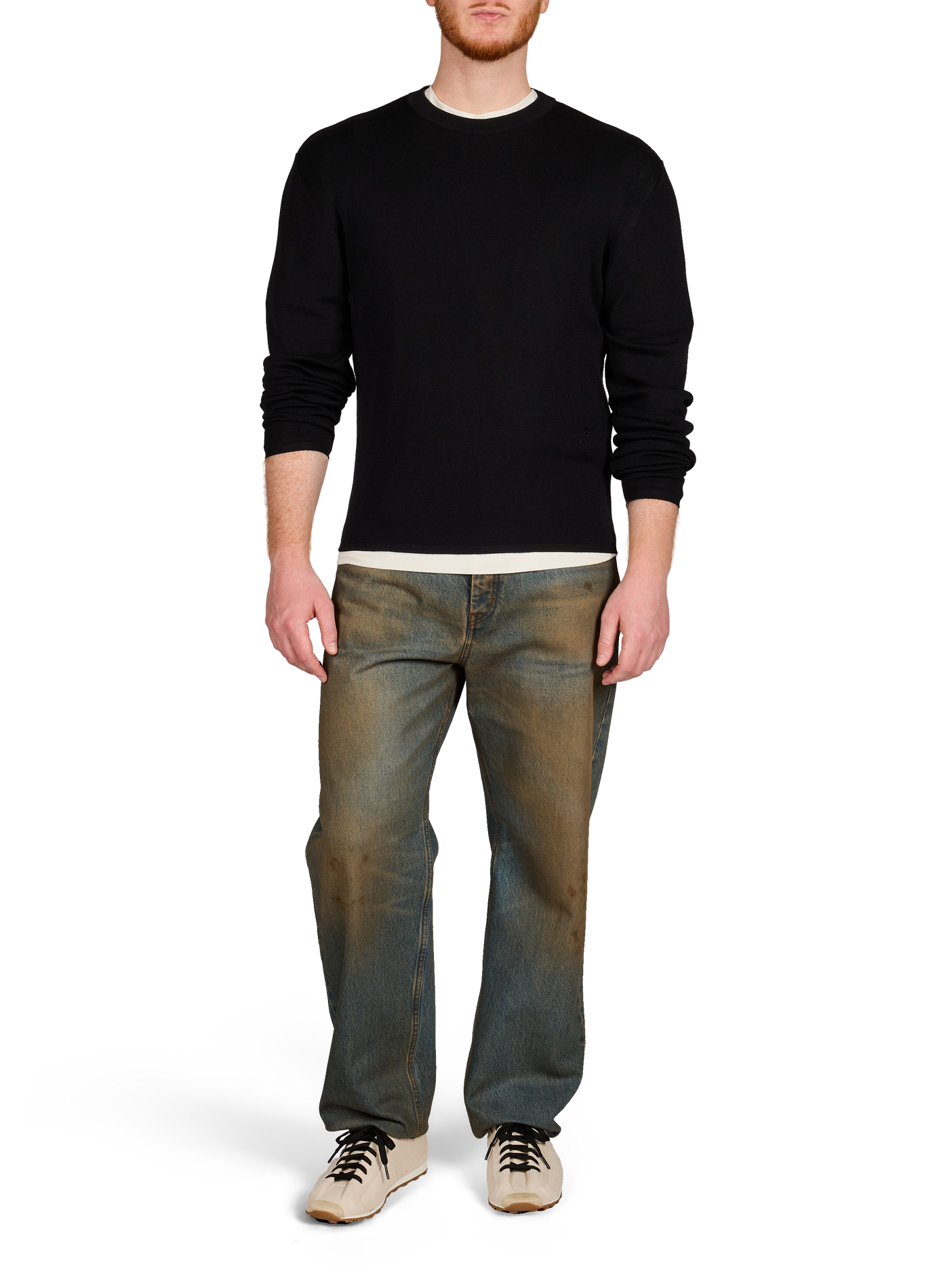 La Maille Romarin en laine vierge et soie JACQUEMUS Noir