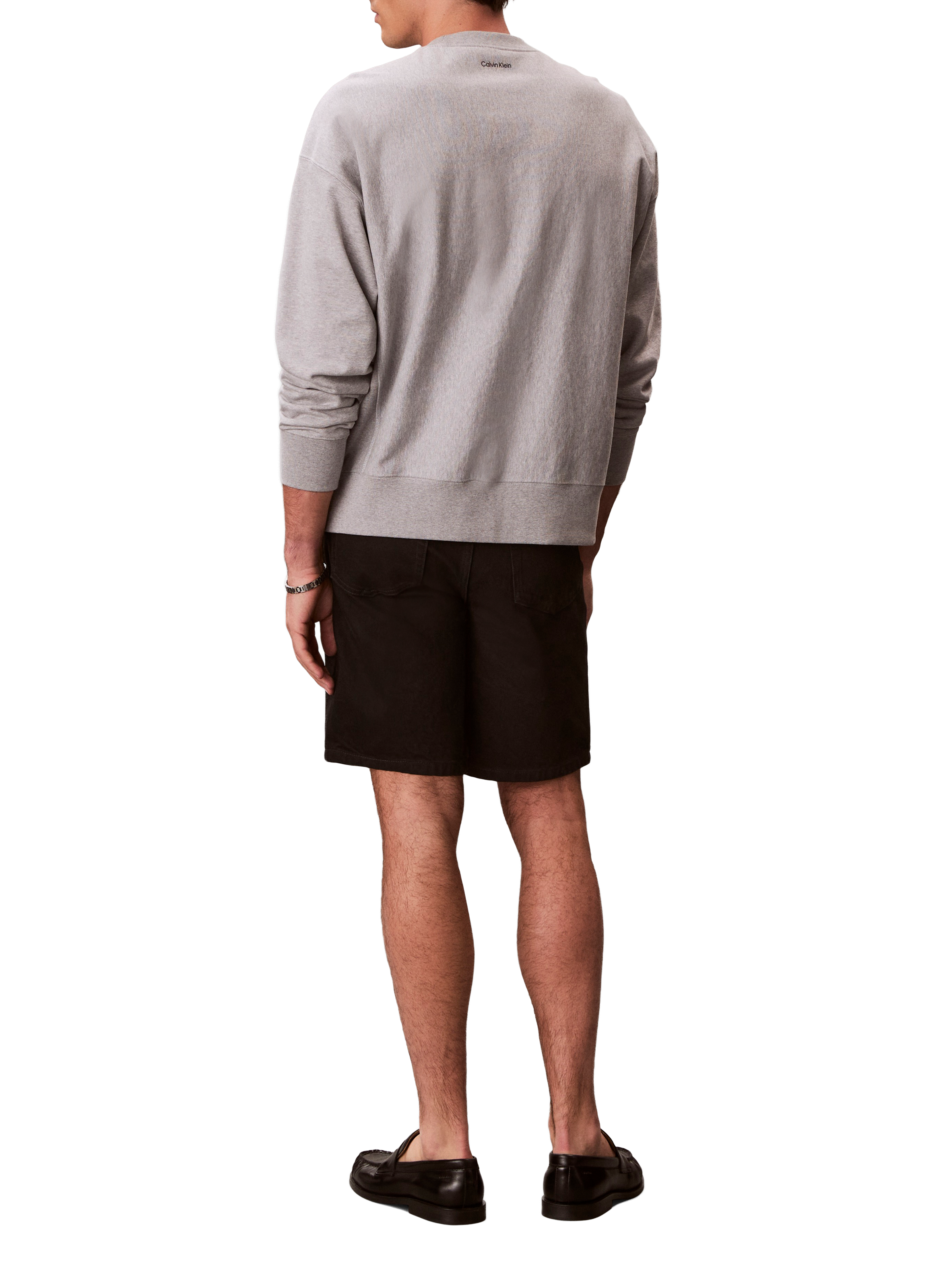 Straight 90s cotton Bermuda shorts CALVIN KLEIN Black