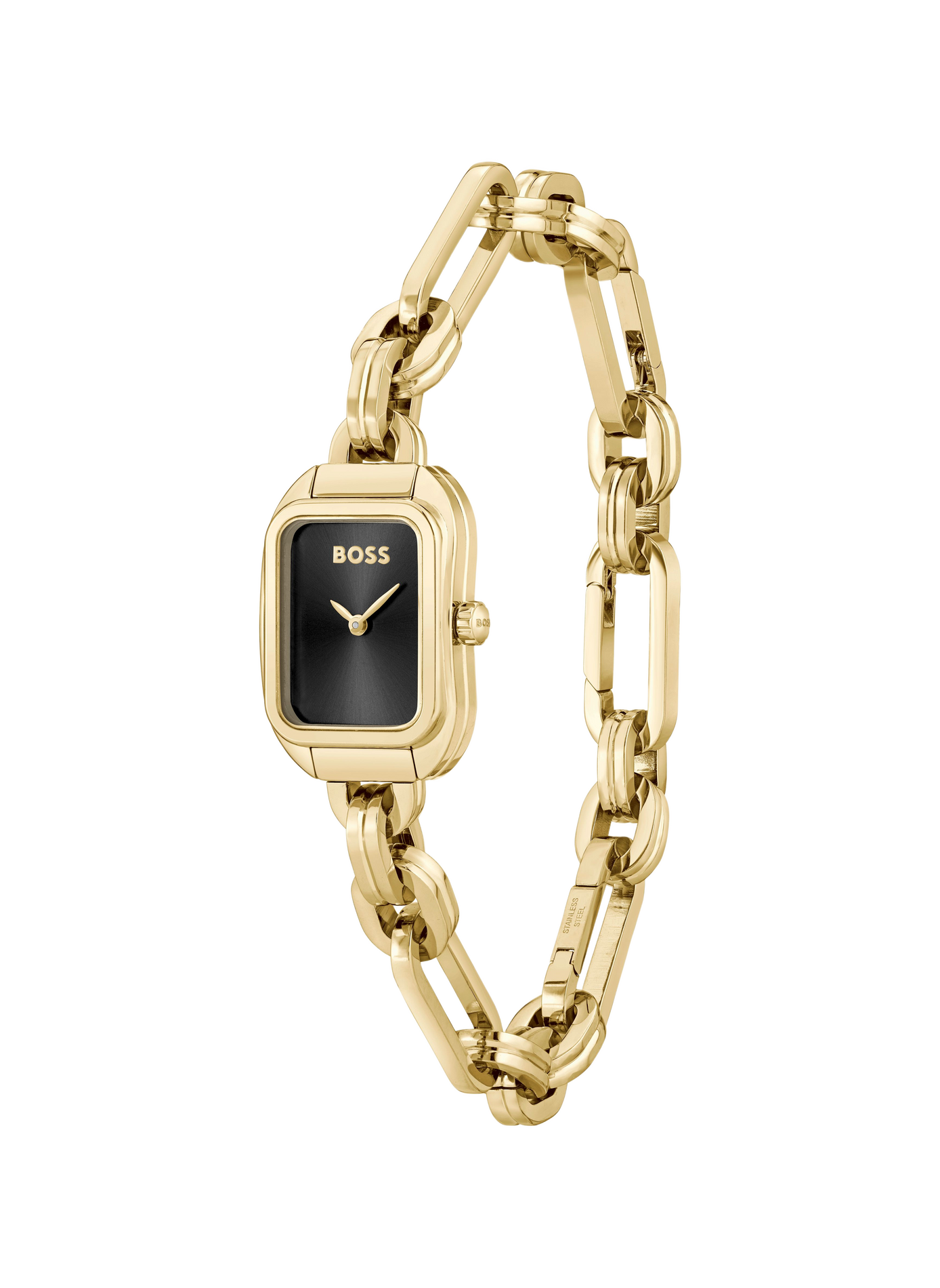 Montre quartz Hailey Le en acier inoxydable BOSS MONTRES Noir