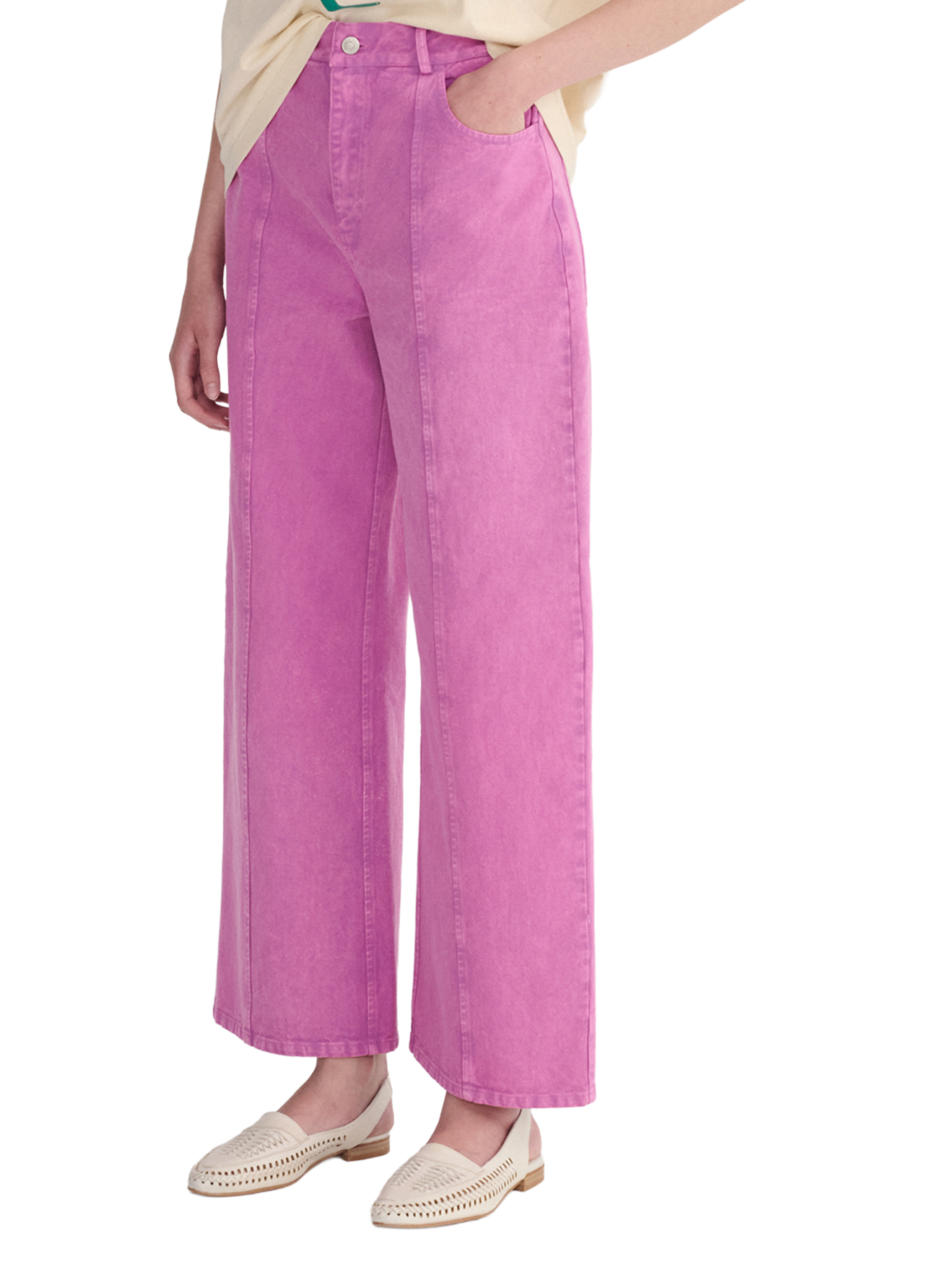 Bootcut cotton pants BOBO CHOSES Purple