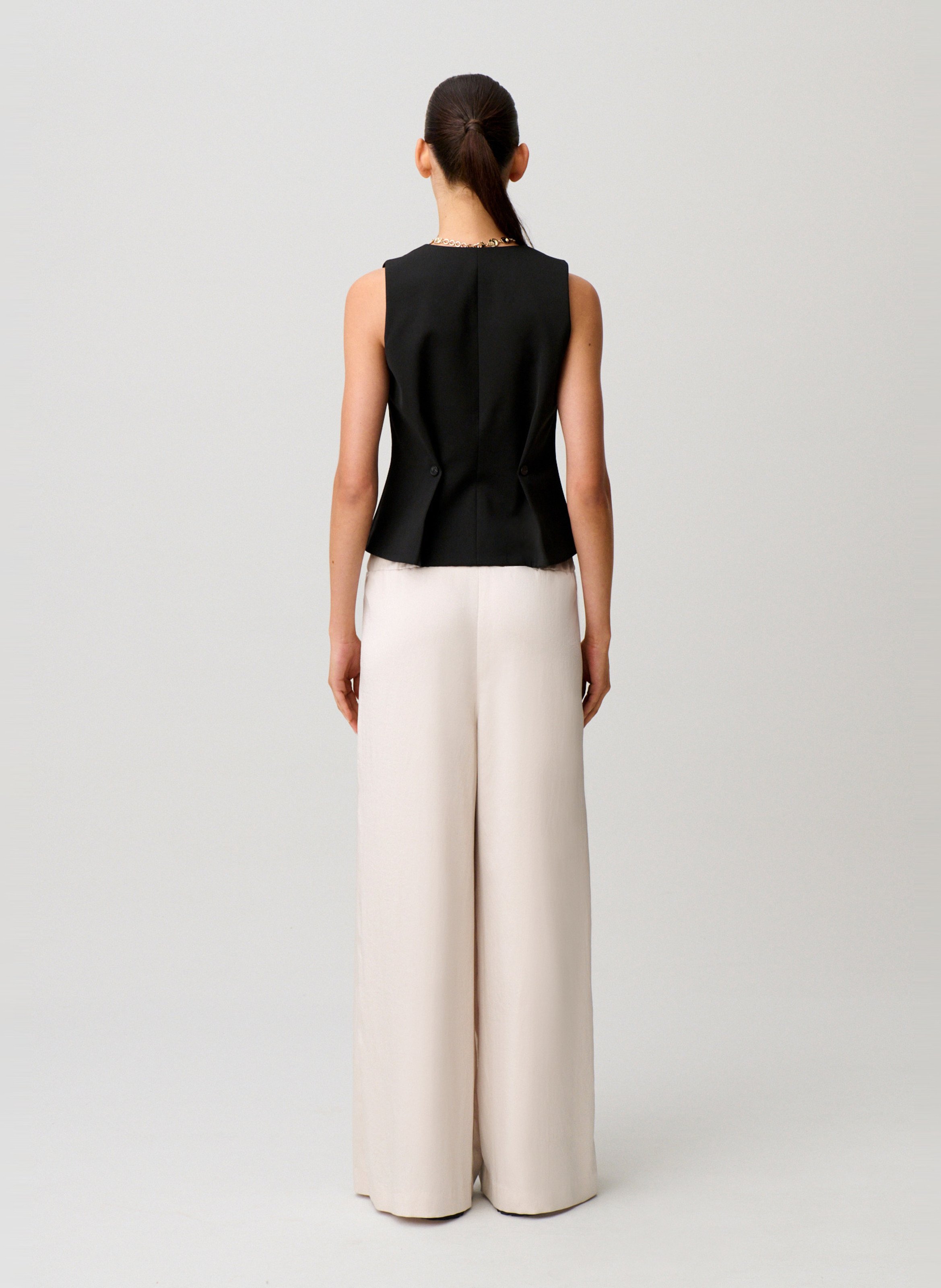 Pantalon large CLAUDIE PIERLOT Blanc