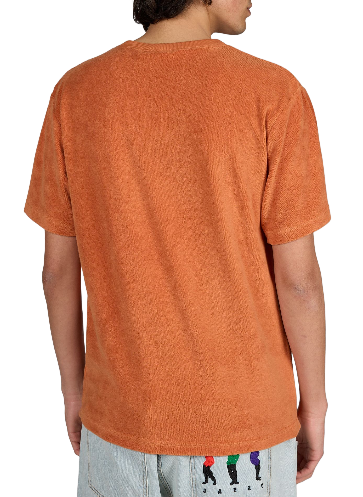 Straight t-shirt in blended cotton FAGUO Orange