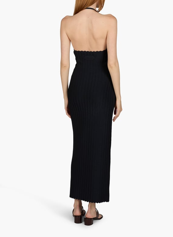 jacquemus blue knit dress Jacquemus blue knitted maxi dress StyleSwap