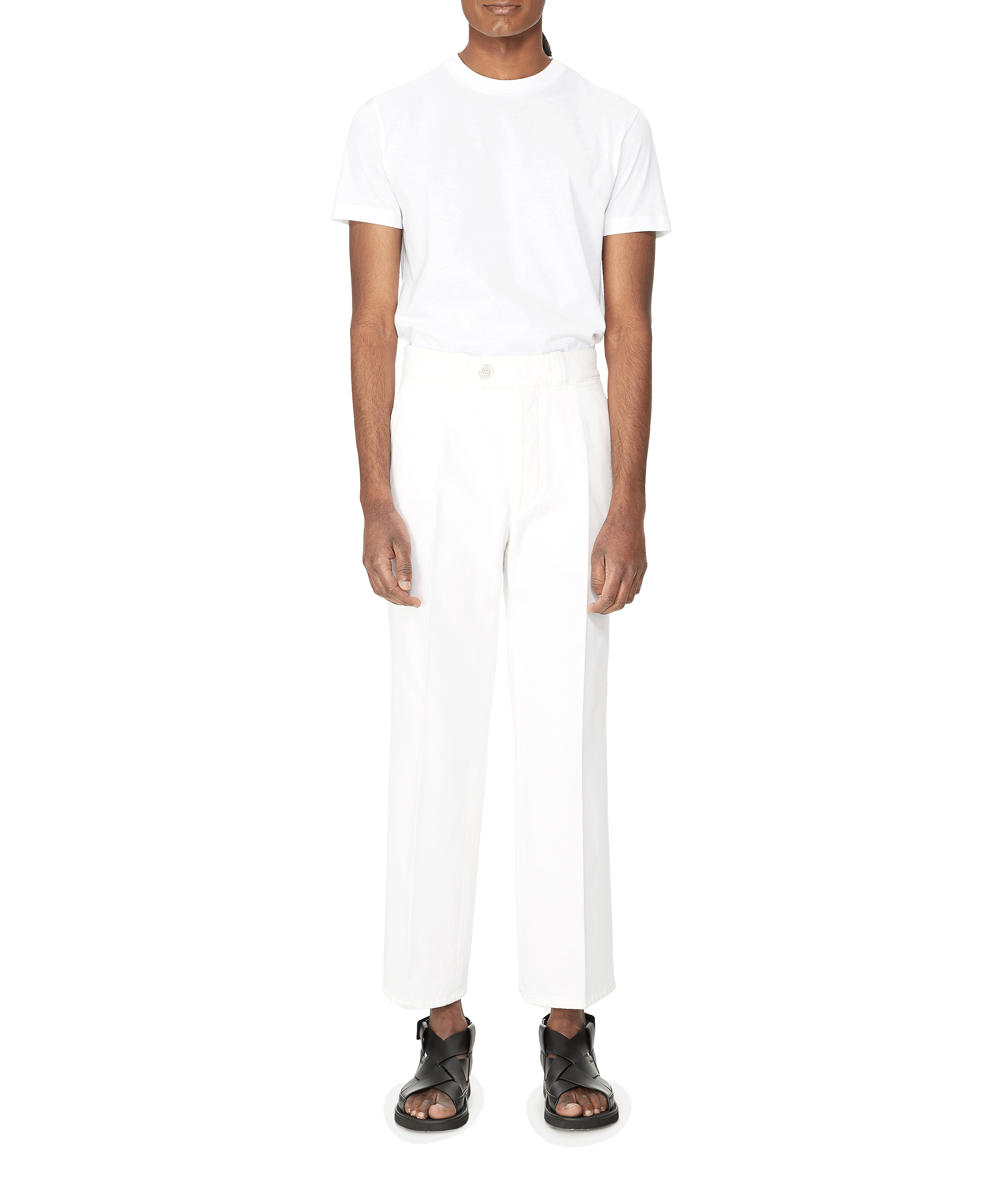 Denim Trousers  PRADA White