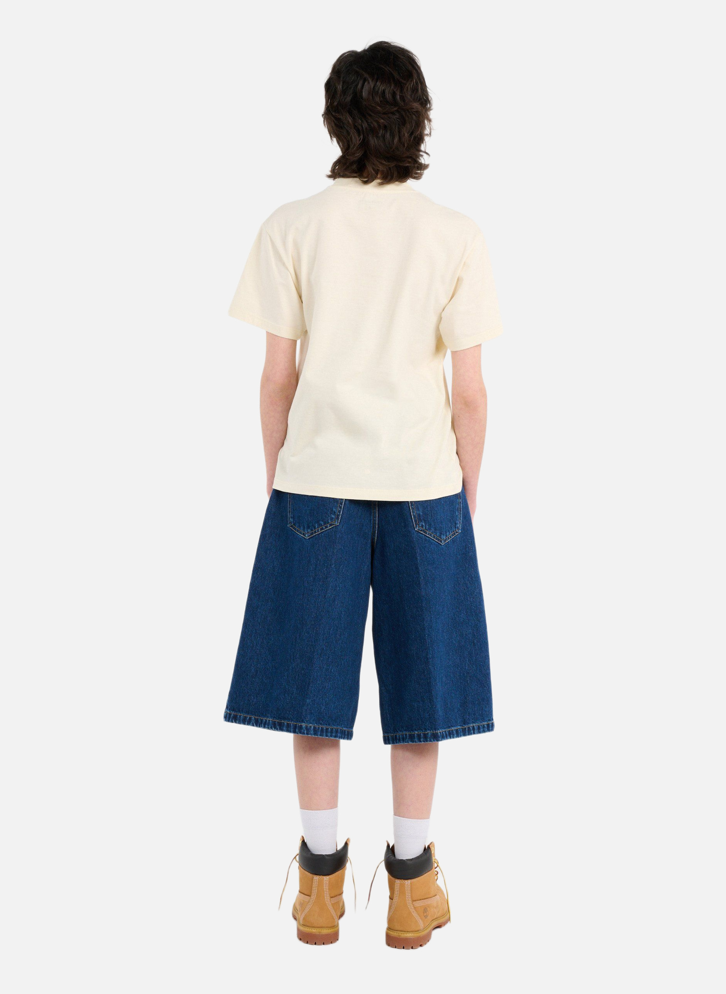 T-shirt w' s/s script embroidery t-s CARHARTT WIP Beige