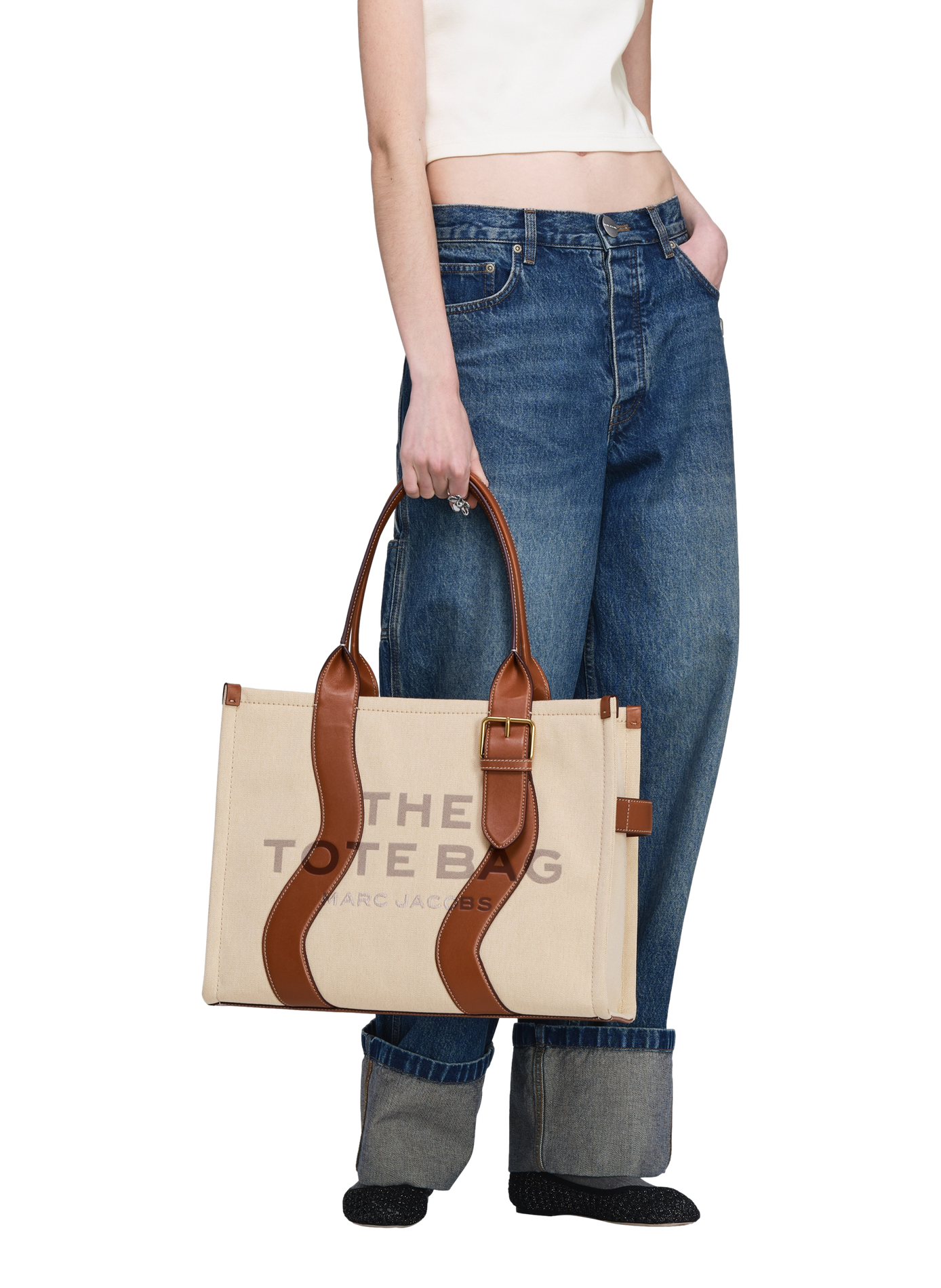 The Wavy Canvas Large Tote Bag MARC JACOBS Multicolour