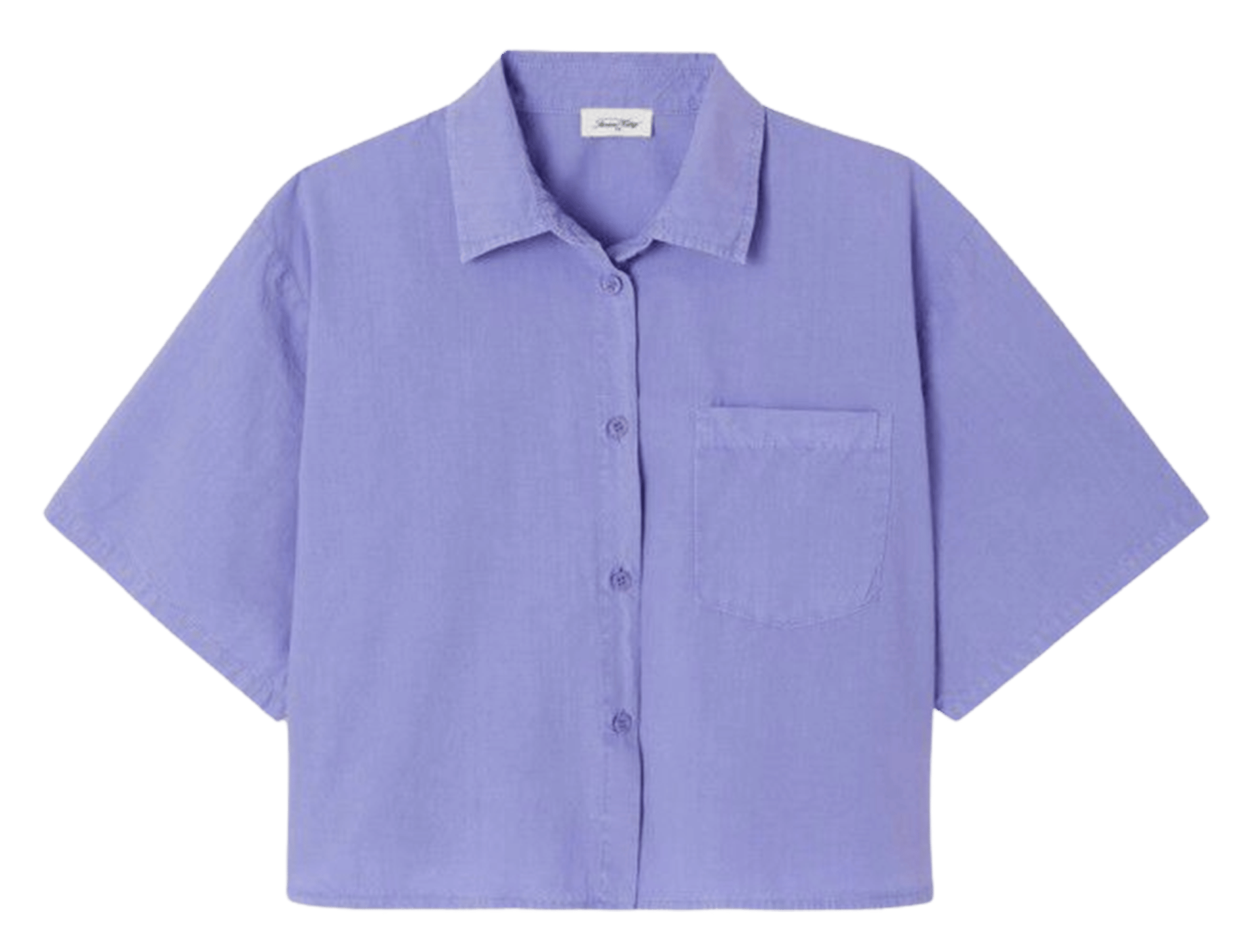 Chemise ample en coton bio bailow AMERICAN VINTAGE Bleu