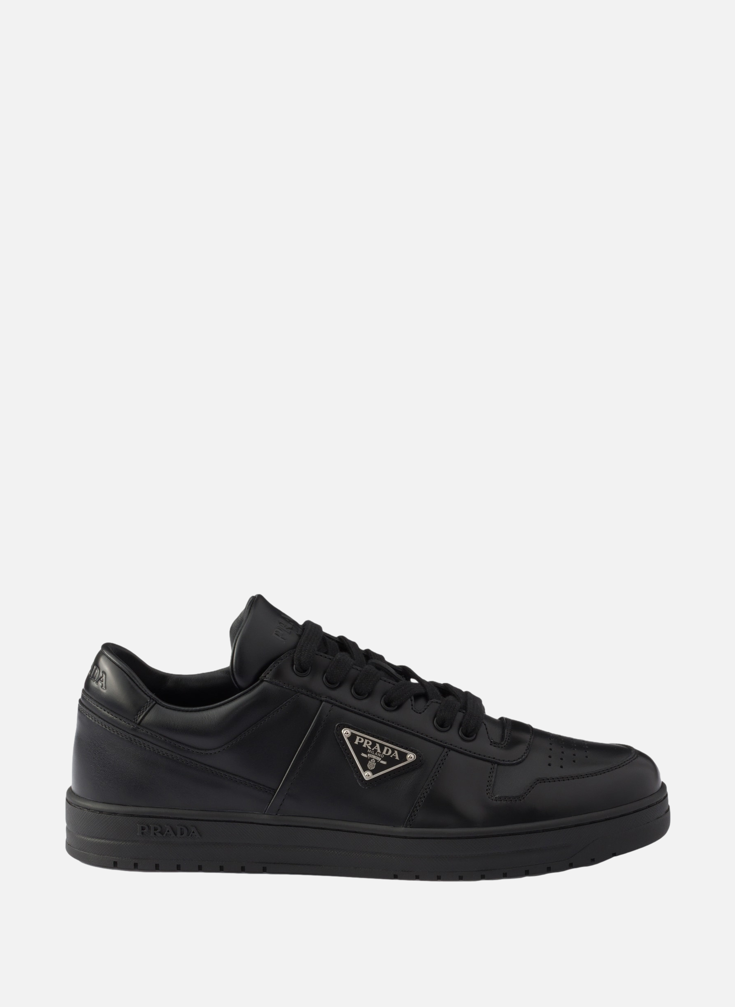 Baskets downtown en cuir PRADA Noir