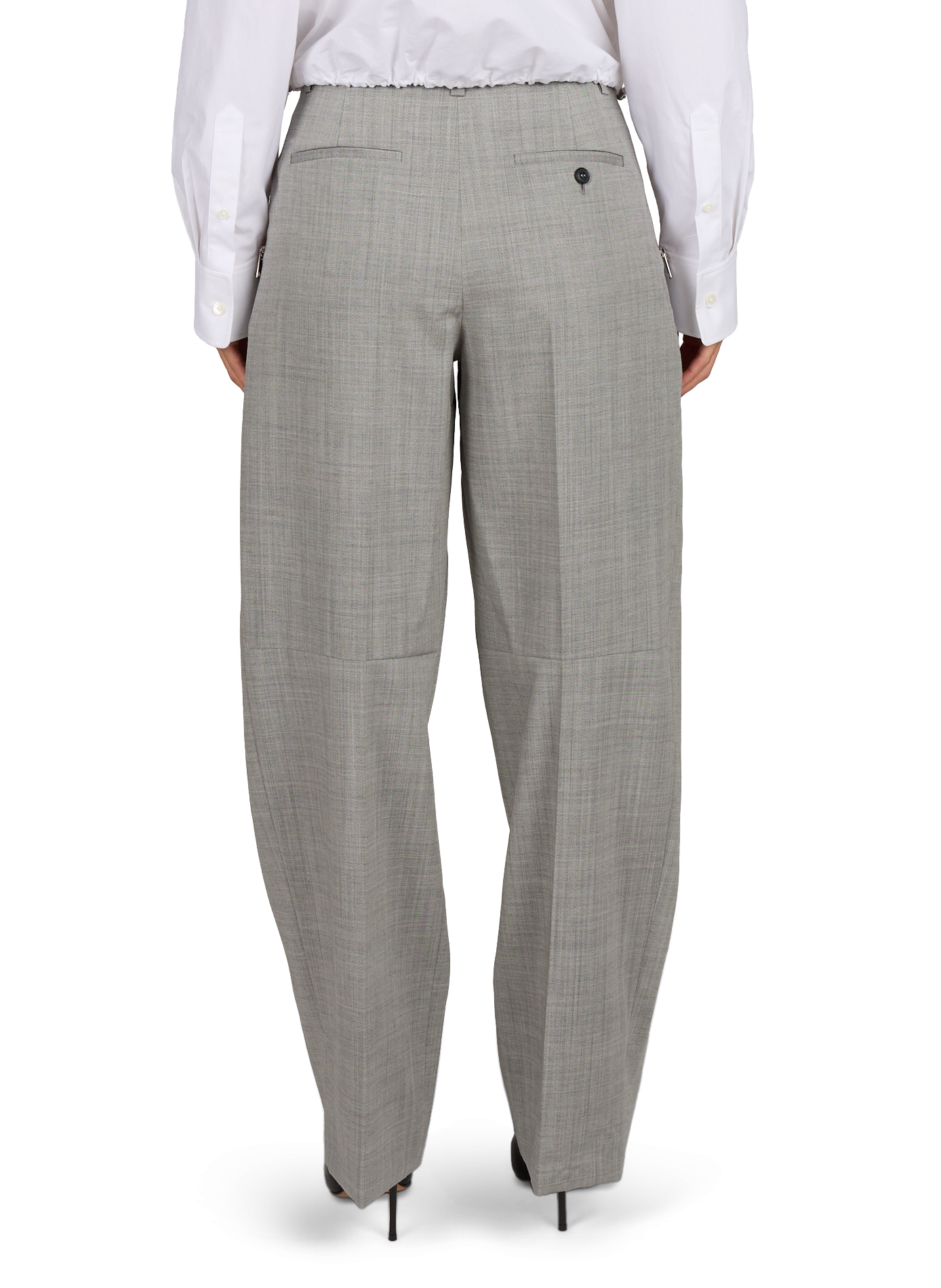 Wide-leg wool trousers ALEXANDER WANG Grey