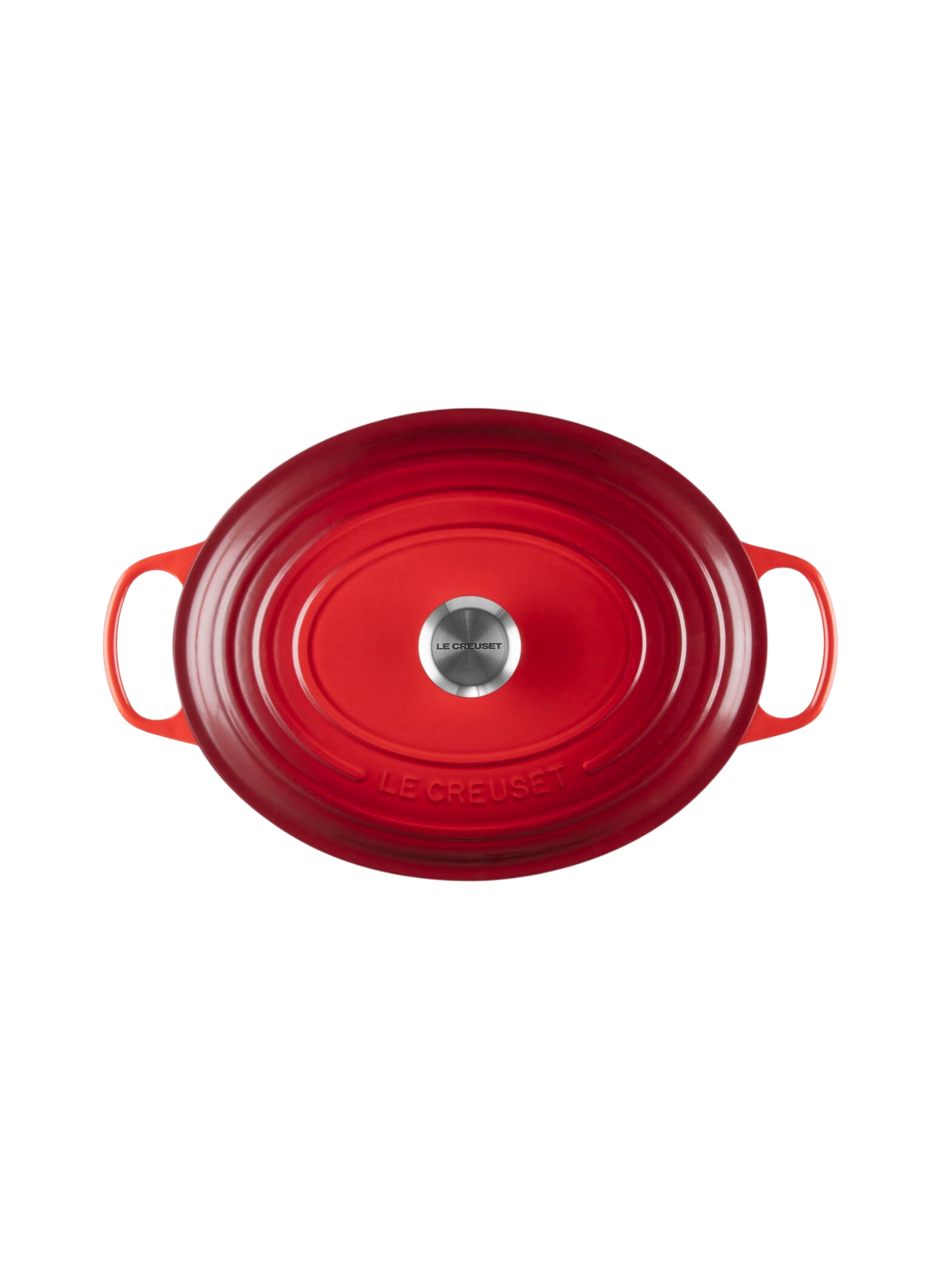 Ovale gusseiserner Schmortopf mit Emaillebeschichtung LE CREUSET Rot