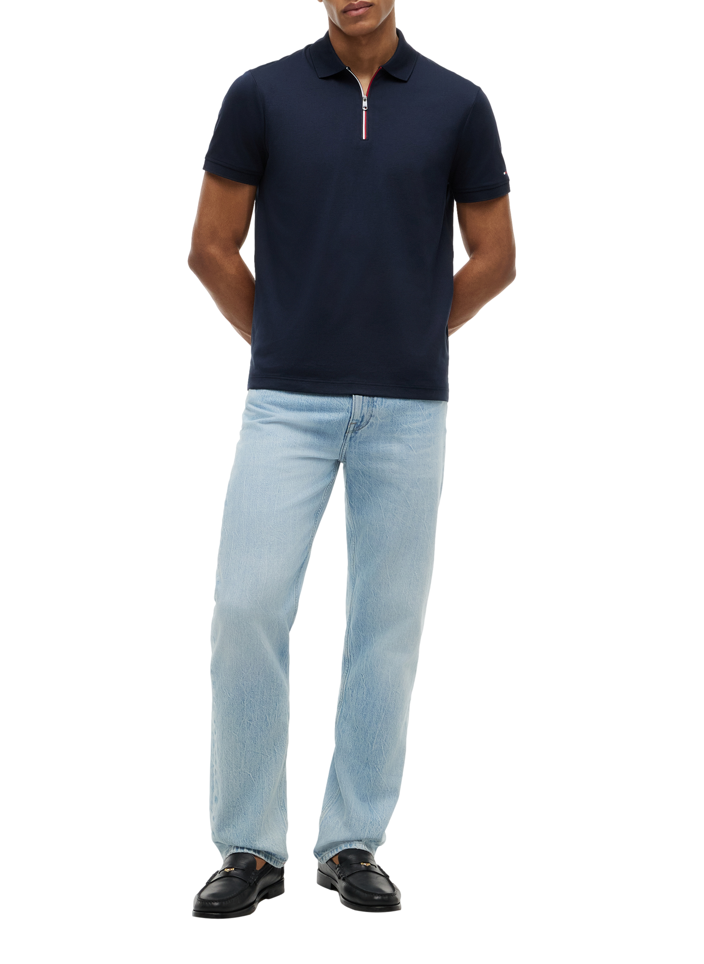 Katoenen polo TOMMY HILFIGER Blauw