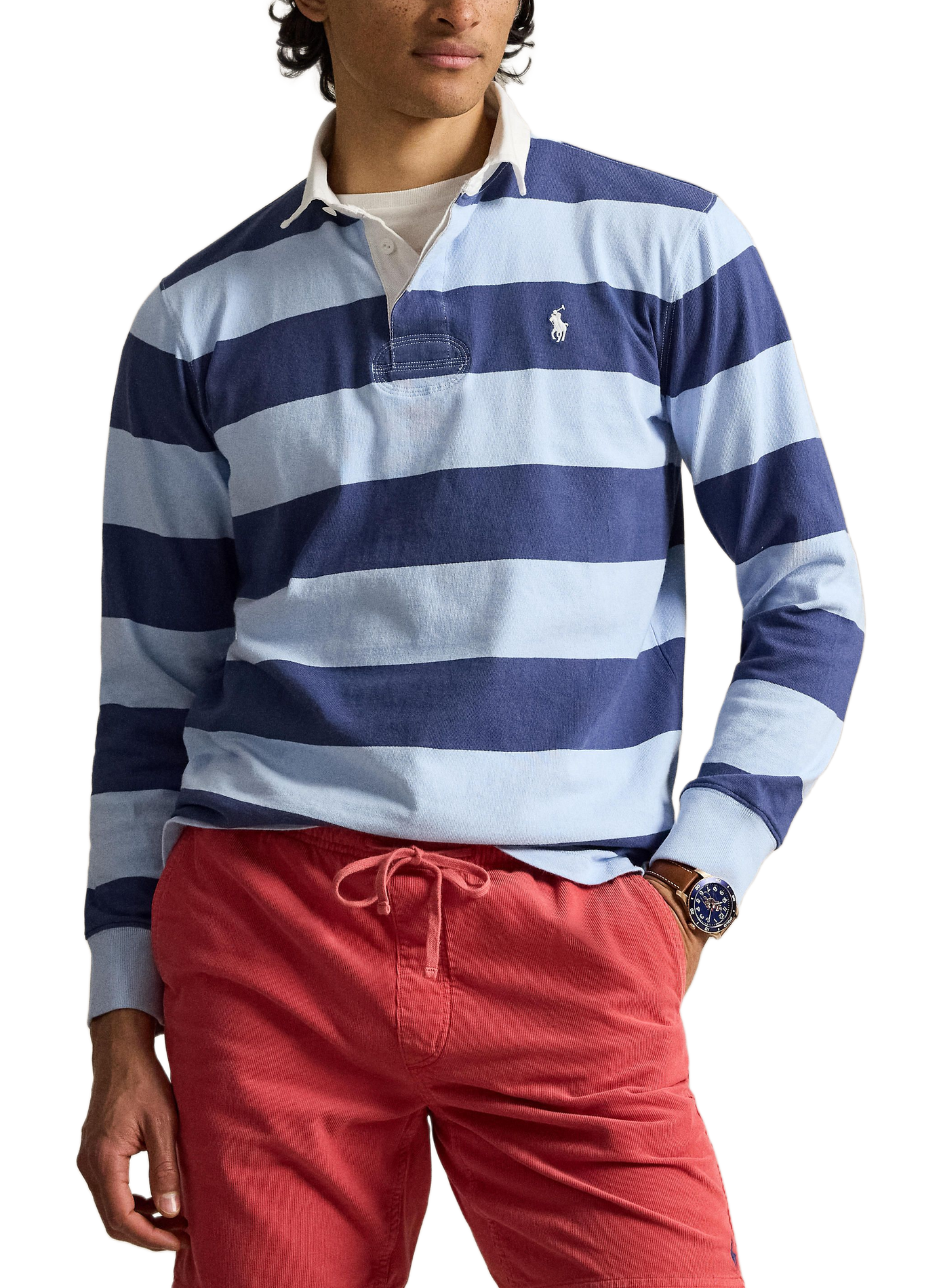 Striped long-sleeve cotton polo POLO RALPH LAUREN Multicolour