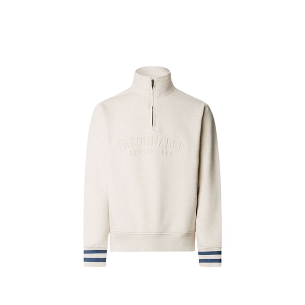 Sweat droit col camionneur en coton mélangé Sweat droit col camionneur en coton mélangé