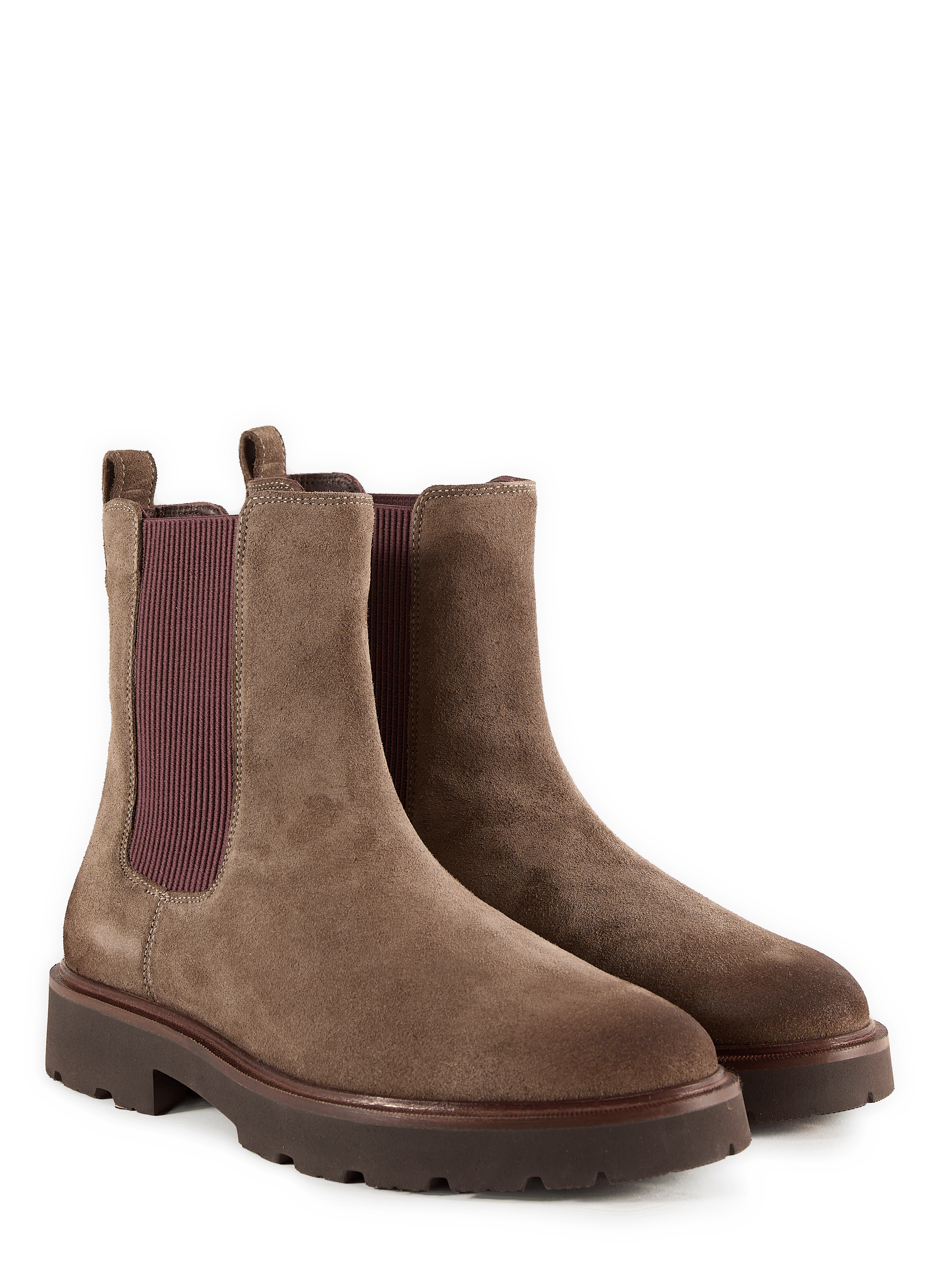 Norize ankle boots in mixed leather and suede GEOX Brown