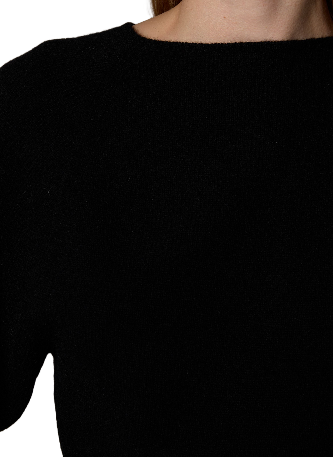 Asymmetrical wool and alpaca sweater LE 17 SEPTEMBRE Black