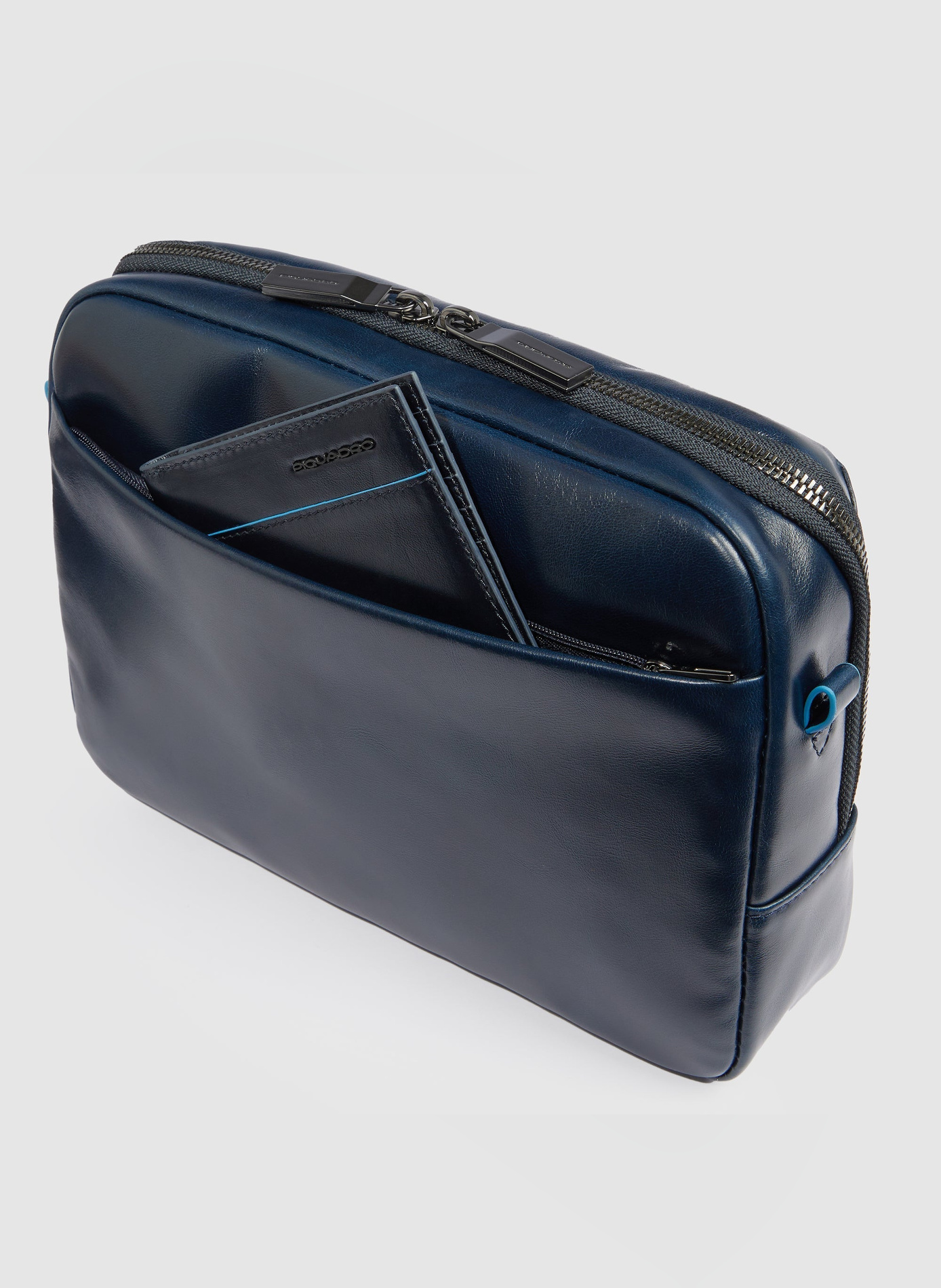 Sacoche homme personnalisable PIQUADRO Marron