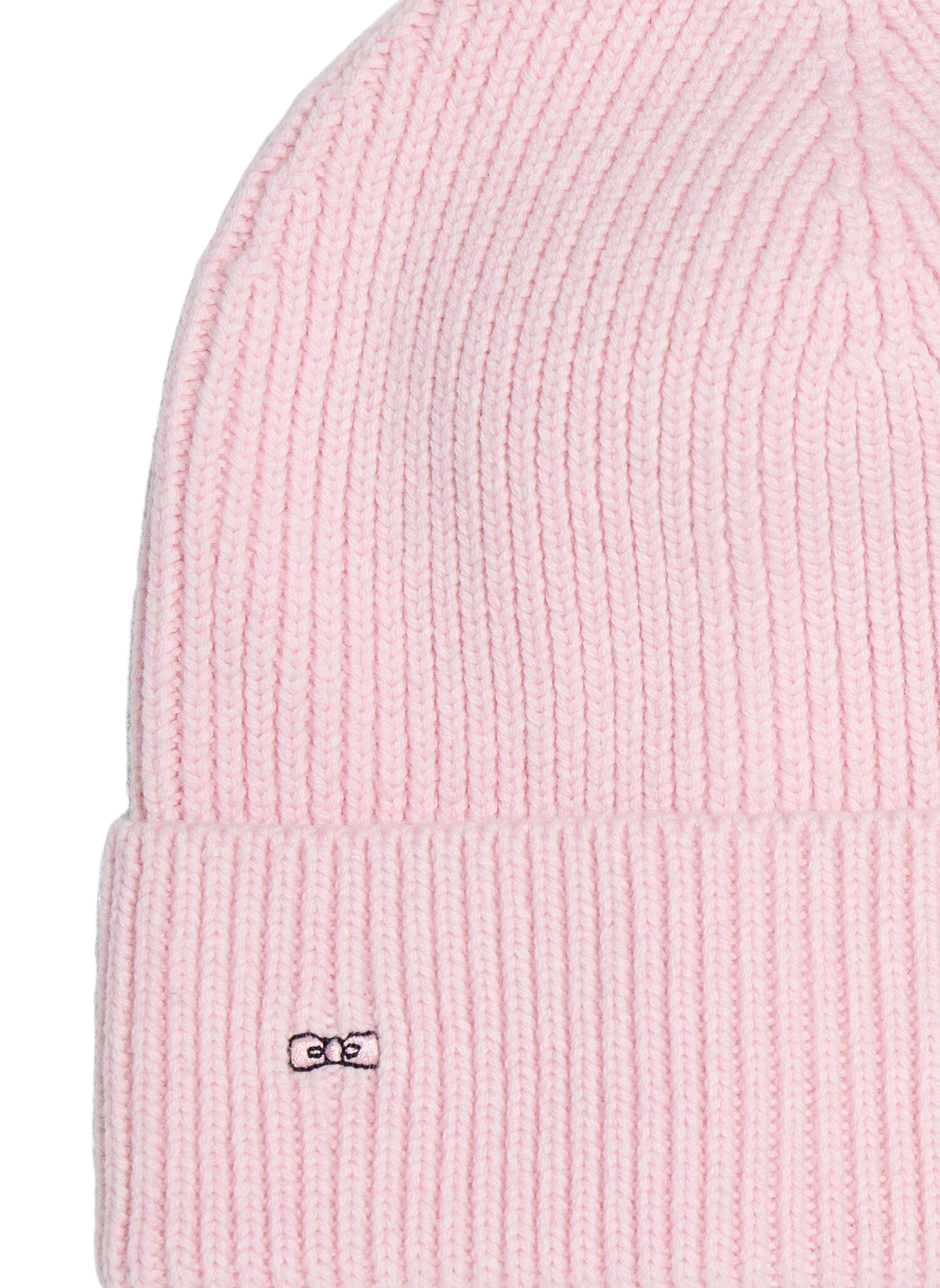 Bonnet à logo en laine et coton EDEN PARK Rosa
